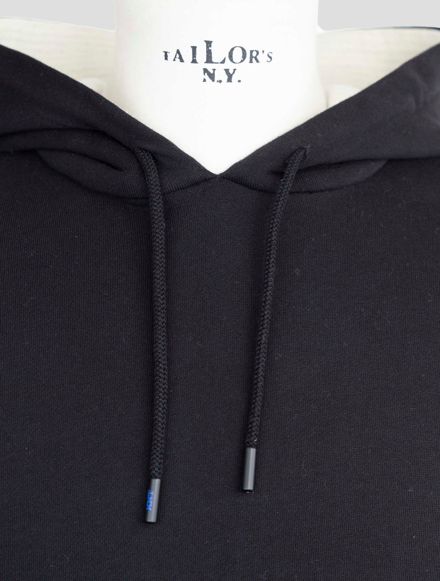 Kiton Knt Blue Cotton Sweater Hoodie