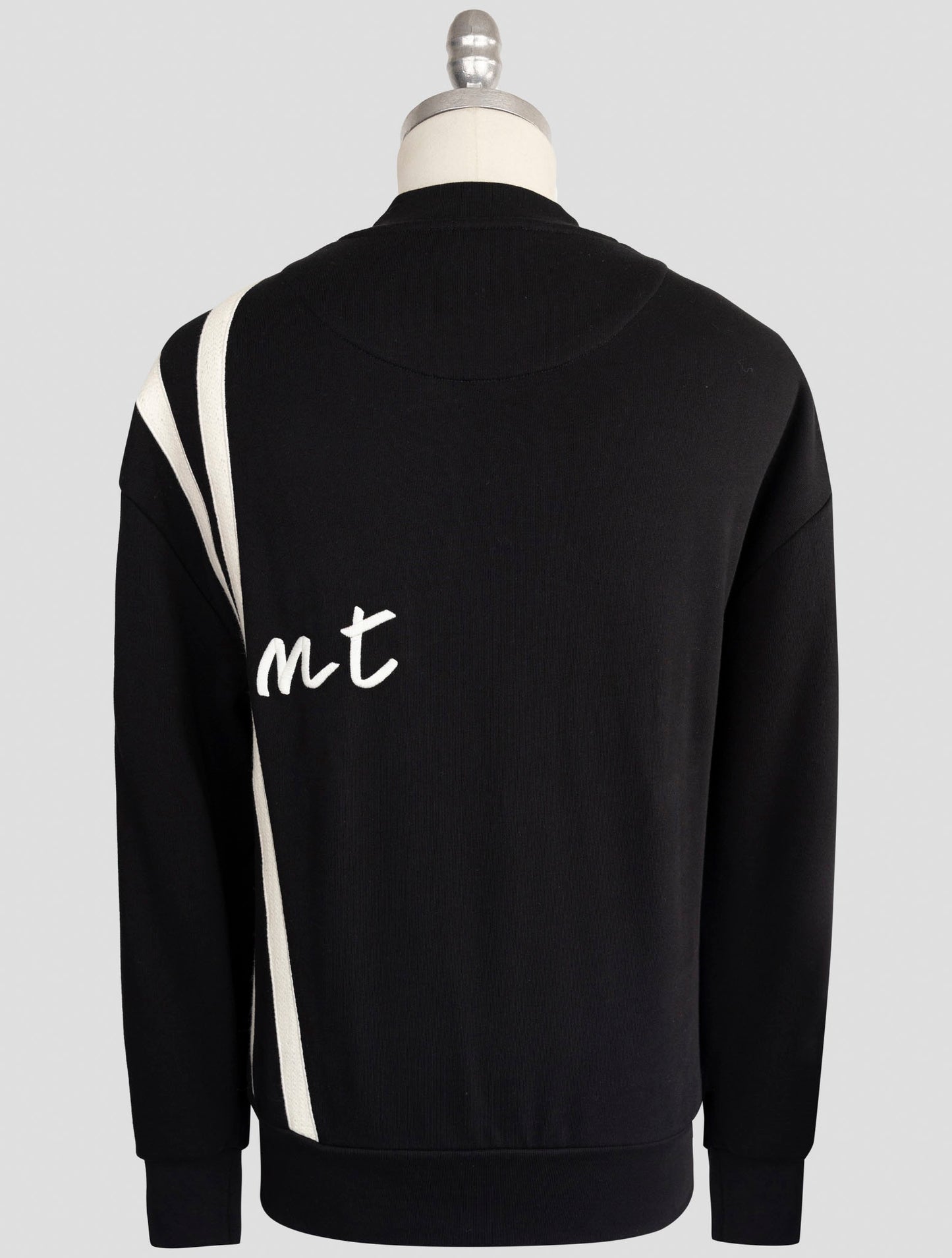 Kiton Knt Black Cotton Sweater Crewneck