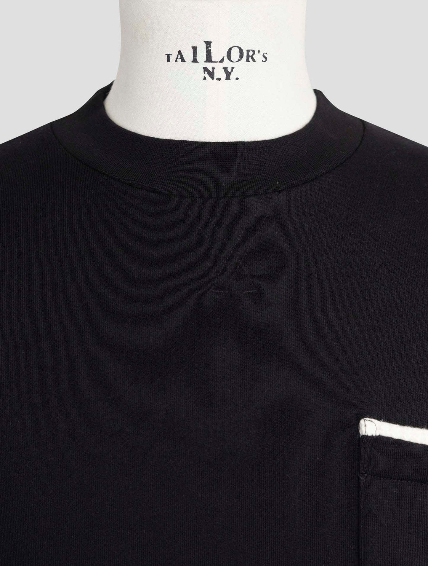 Kiton Knt Black Cotton Sweater Crewneck