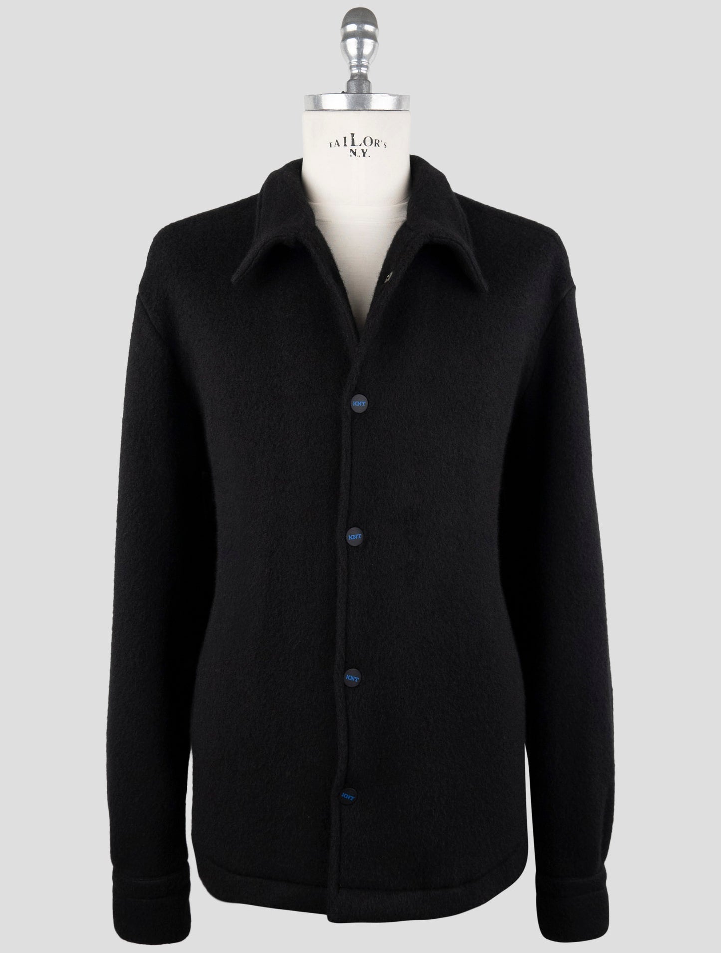 Kiton Knt Black Cashmere Pa Coat