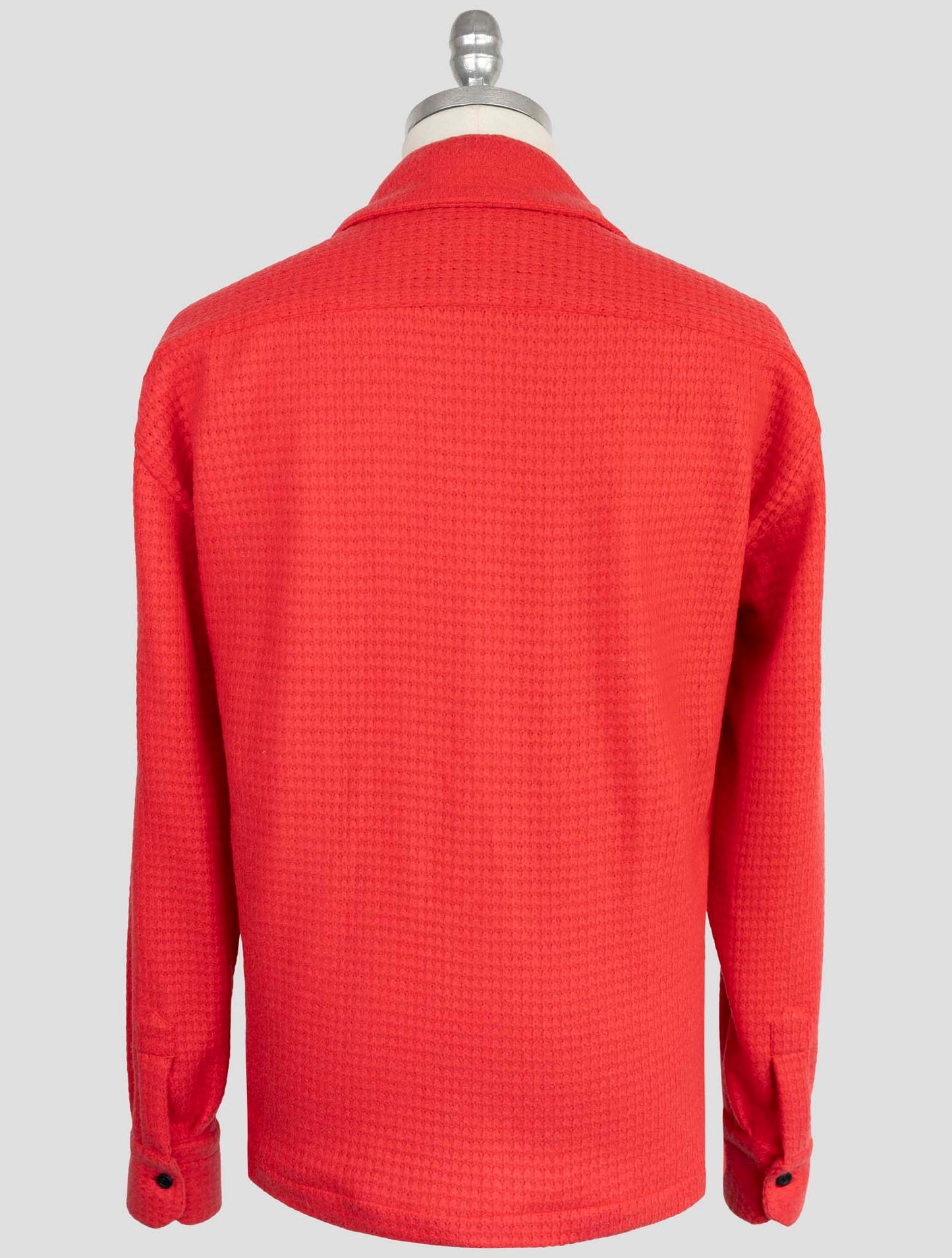 Kiton Knt Red Wool Pa Overshirt
