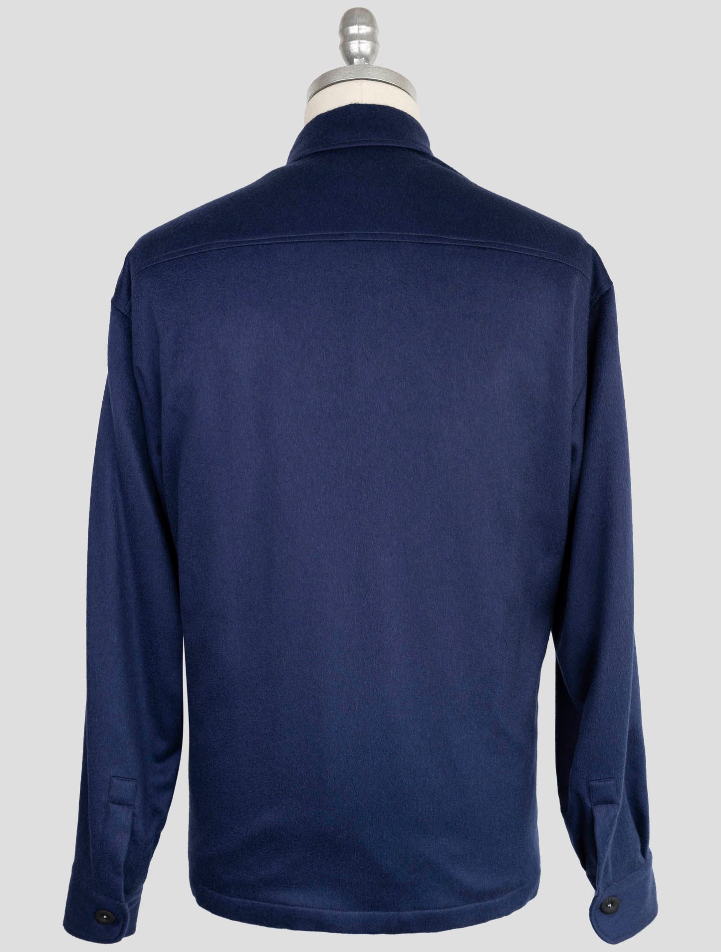 Kiton Knt Blue Cashmere Pa Ea Overshirt