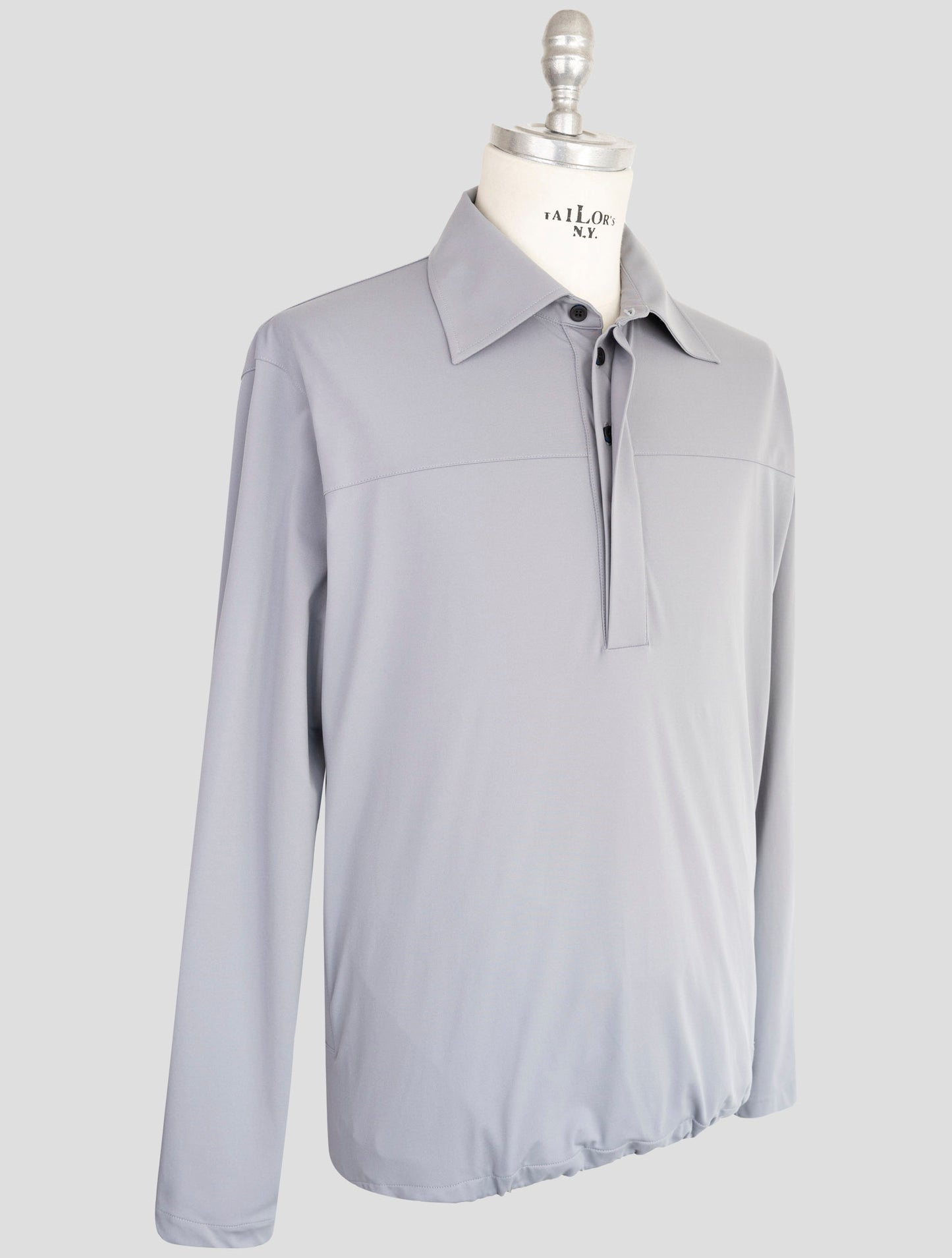 Kiton Knt Gray Pa Ea Sweater Polo