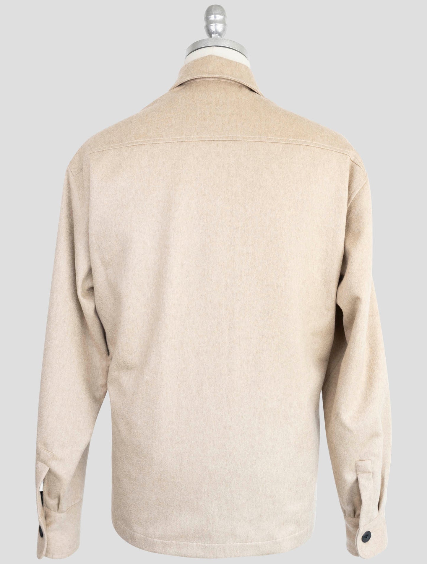 kiton Knt Beige Cashmere Overshirt