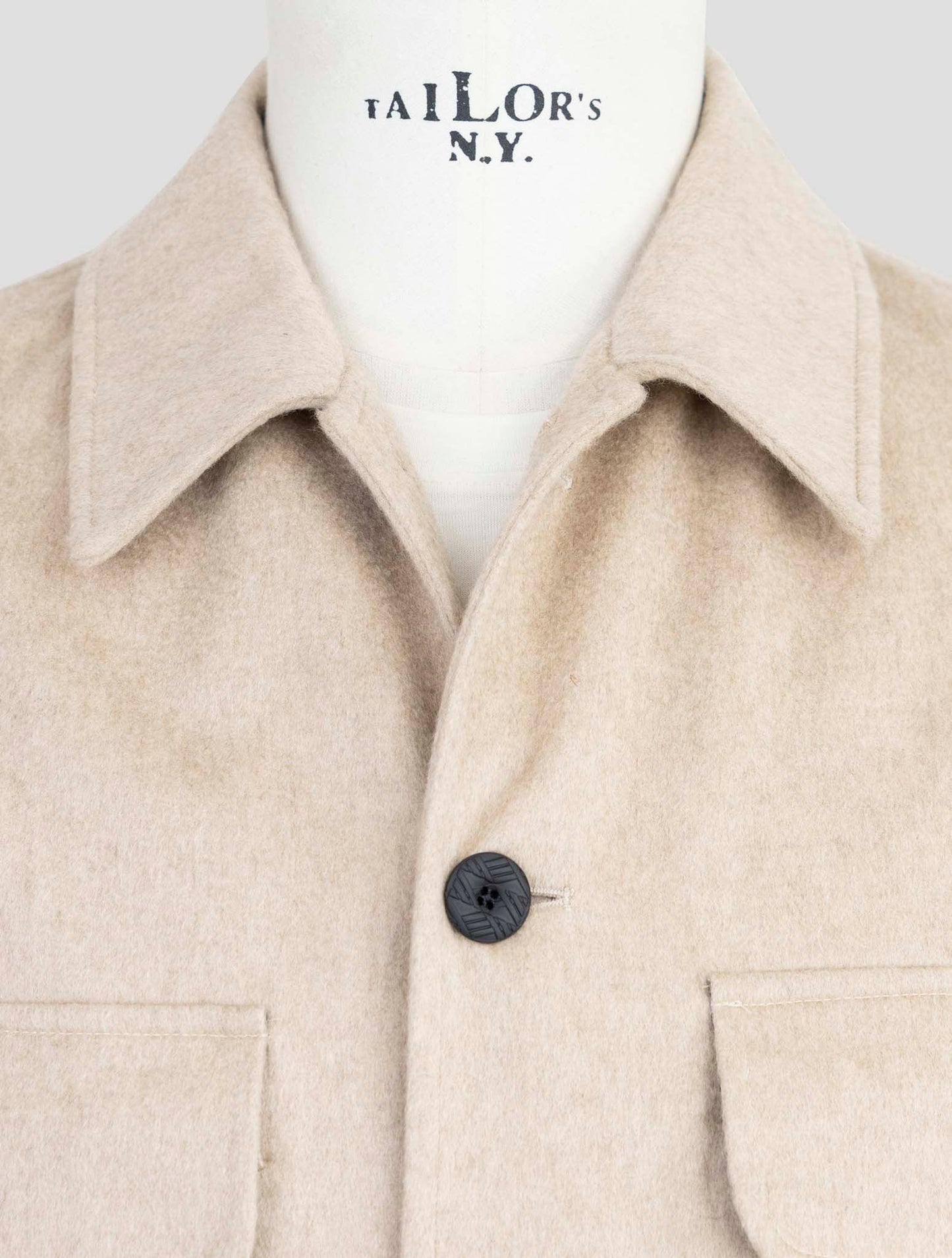 kiton Knt Beige Cashmere Overshirt