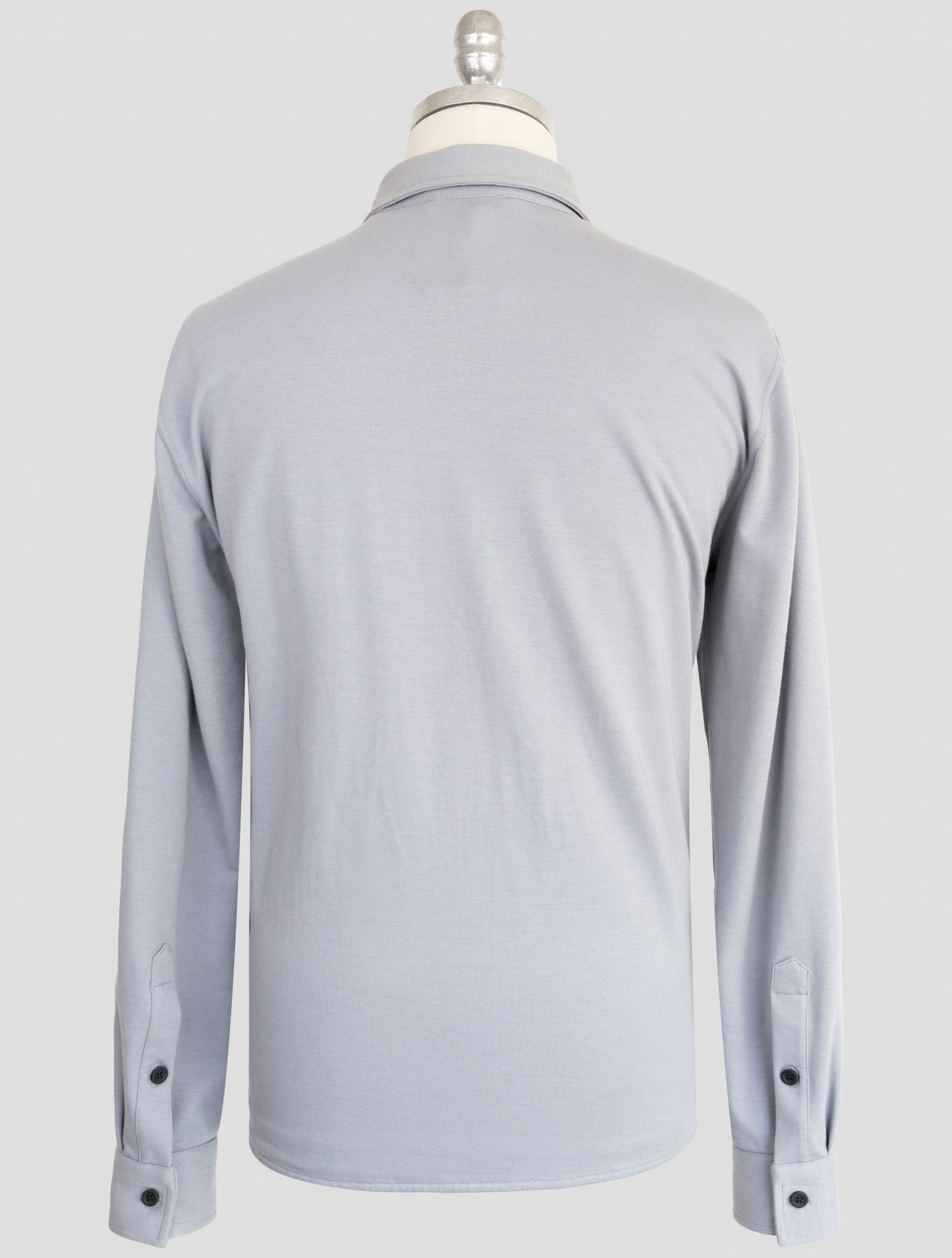 kiton Knt Gray Cotton Ea Overshirt