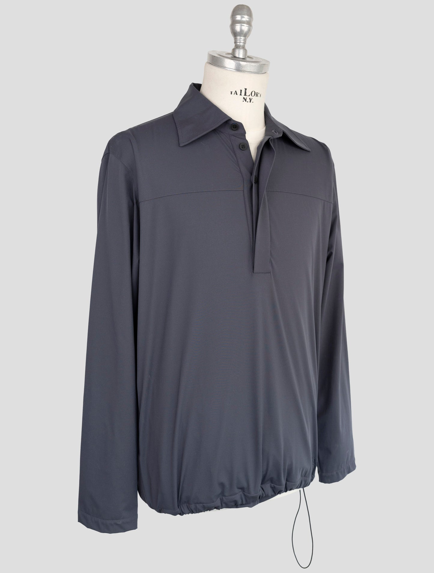 Kiton Knt Gray Pa Ea Sweater Polo