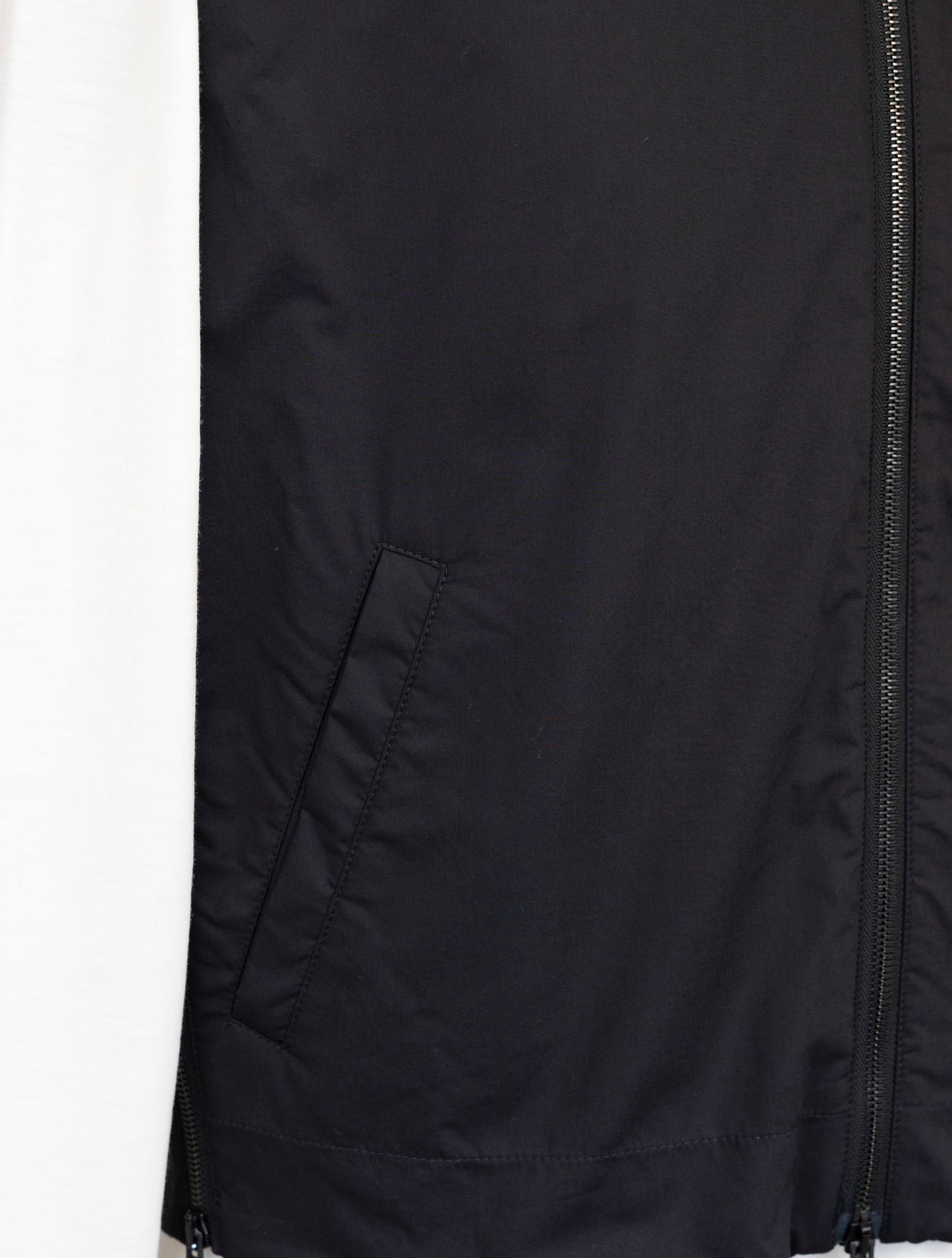 Kiton Knt Black Cotton Coat Gilet