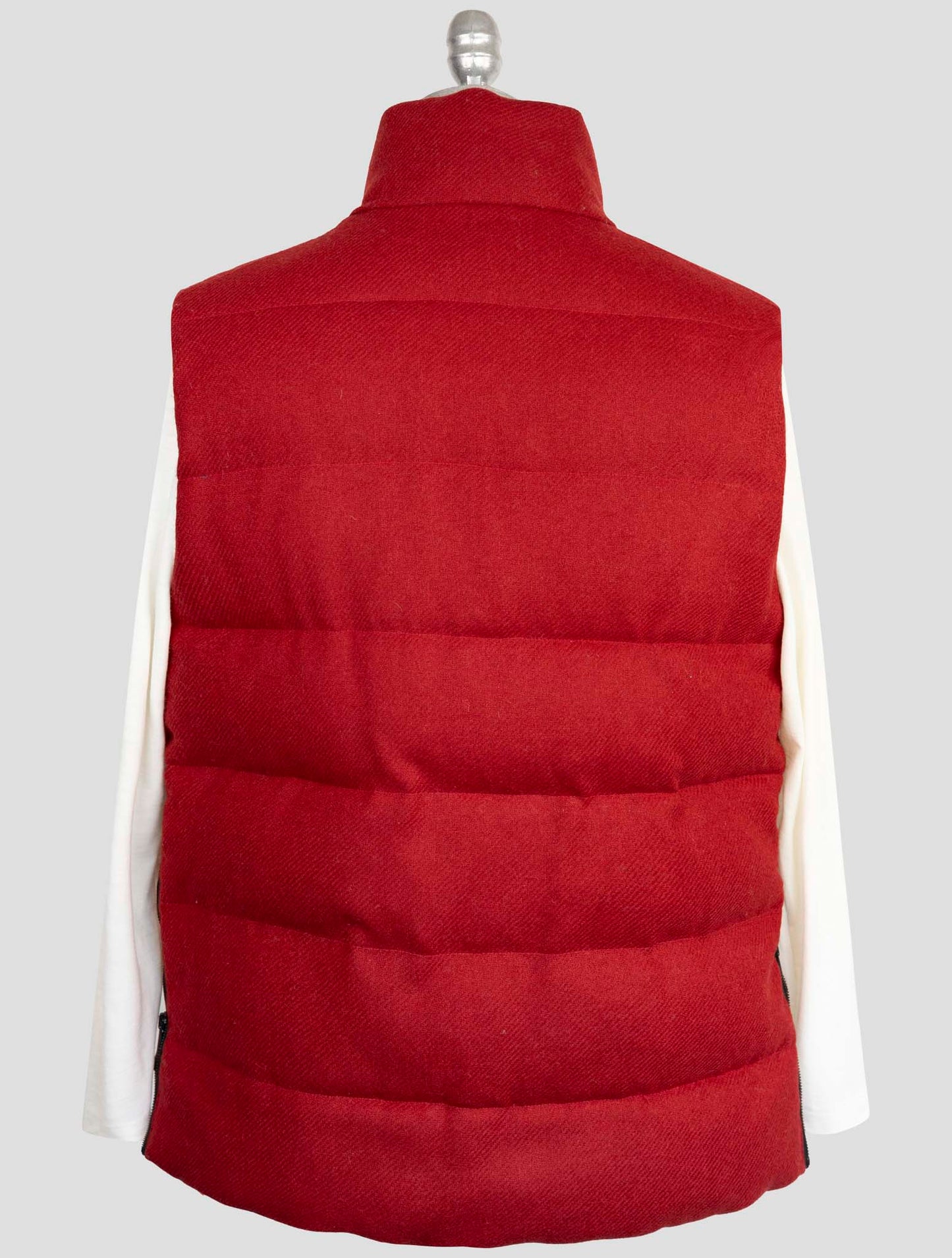 Kiton Knt Blue Virgin Wool Coat Gilet