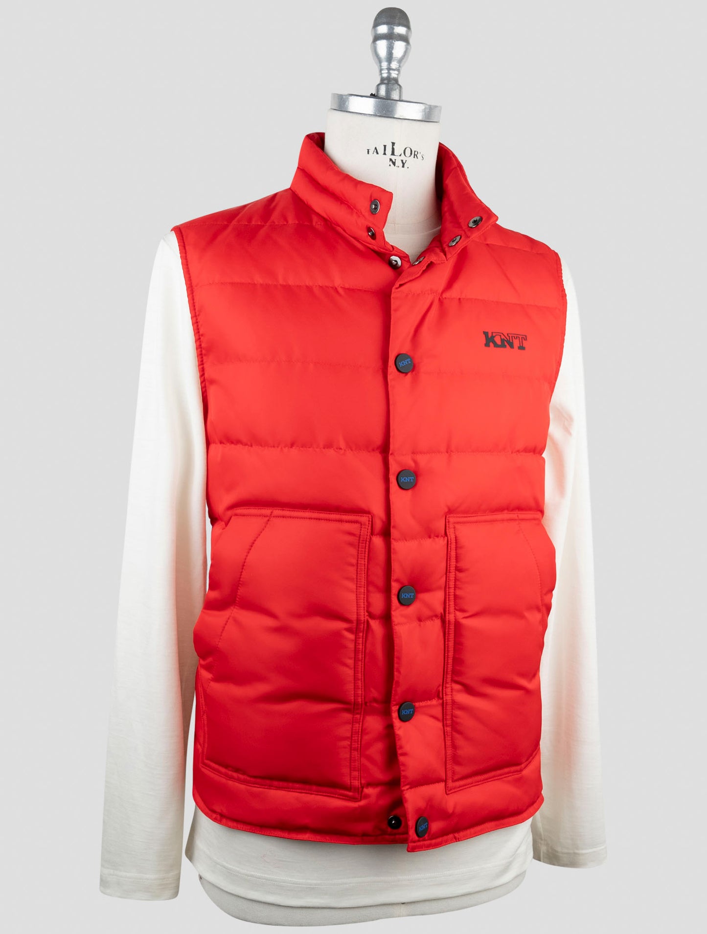 Kiton Knt Red Pa Coat Gilet