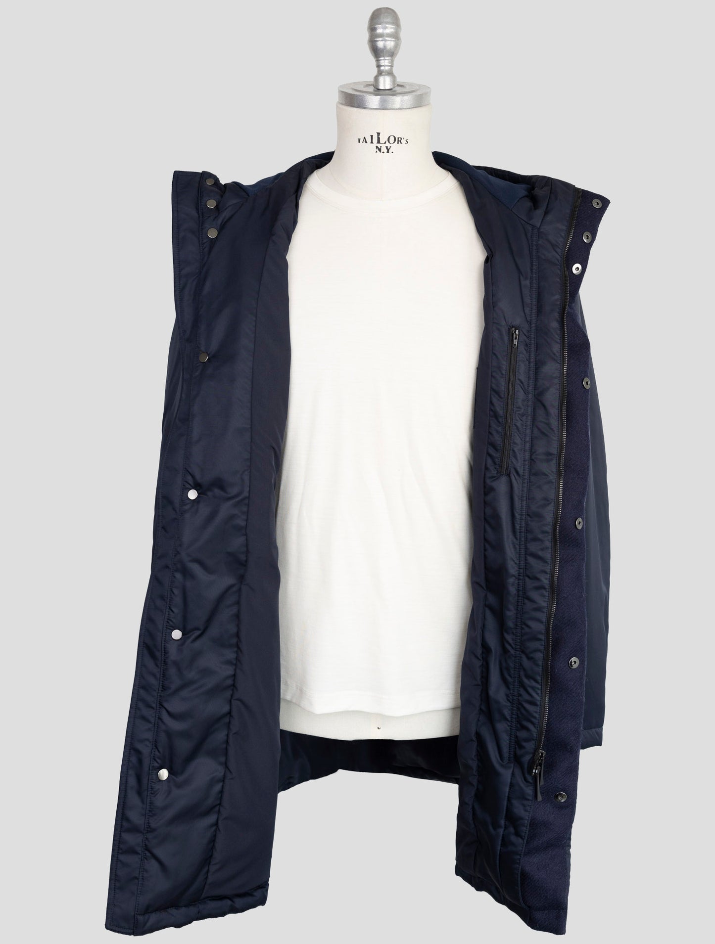 Kiton Knt Blue Pa Overoat