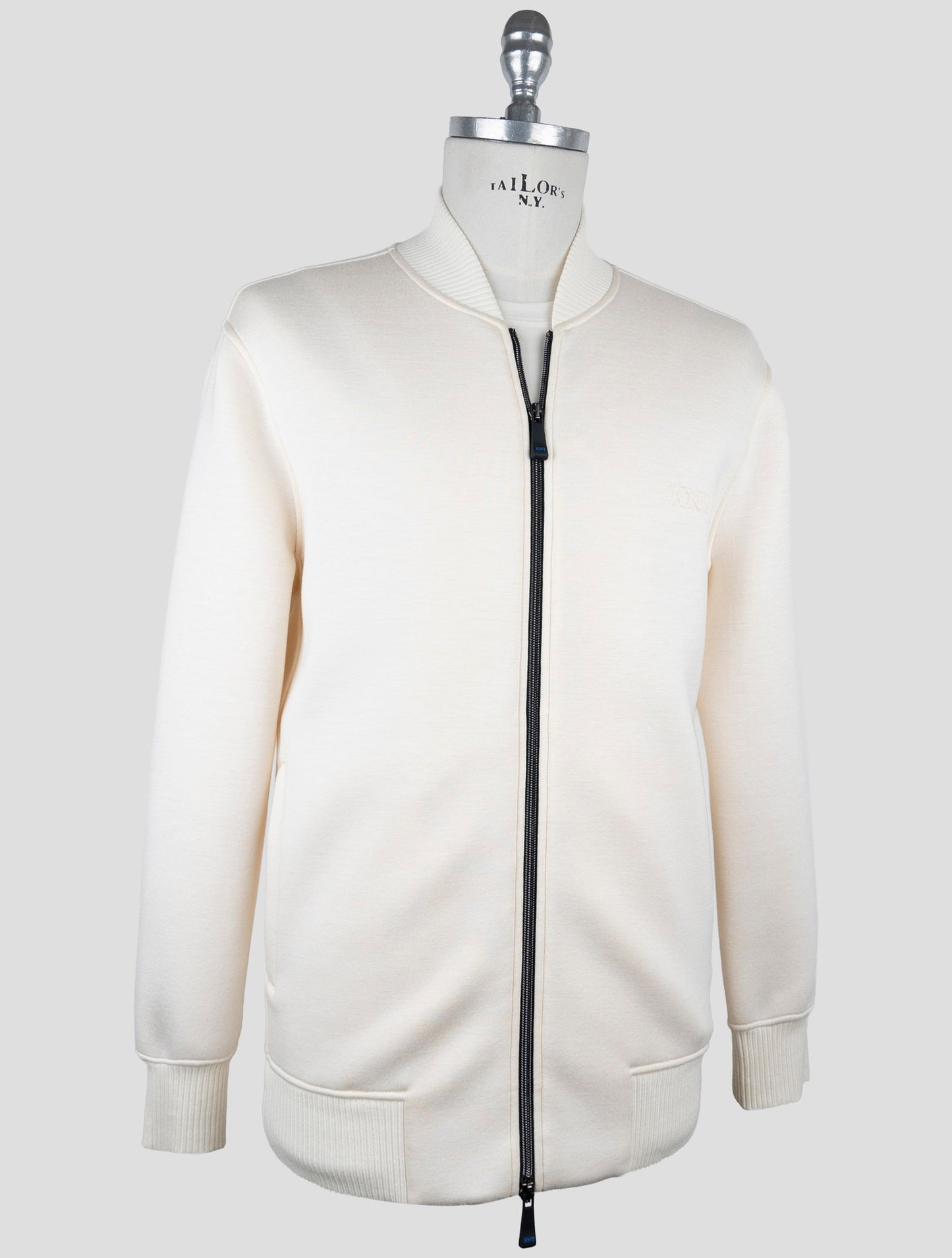 Kiton Knt White Viscose Ea Coat