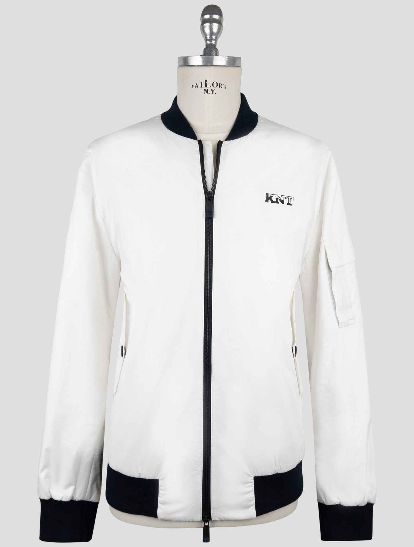Kiton Knt White Cotton Coat