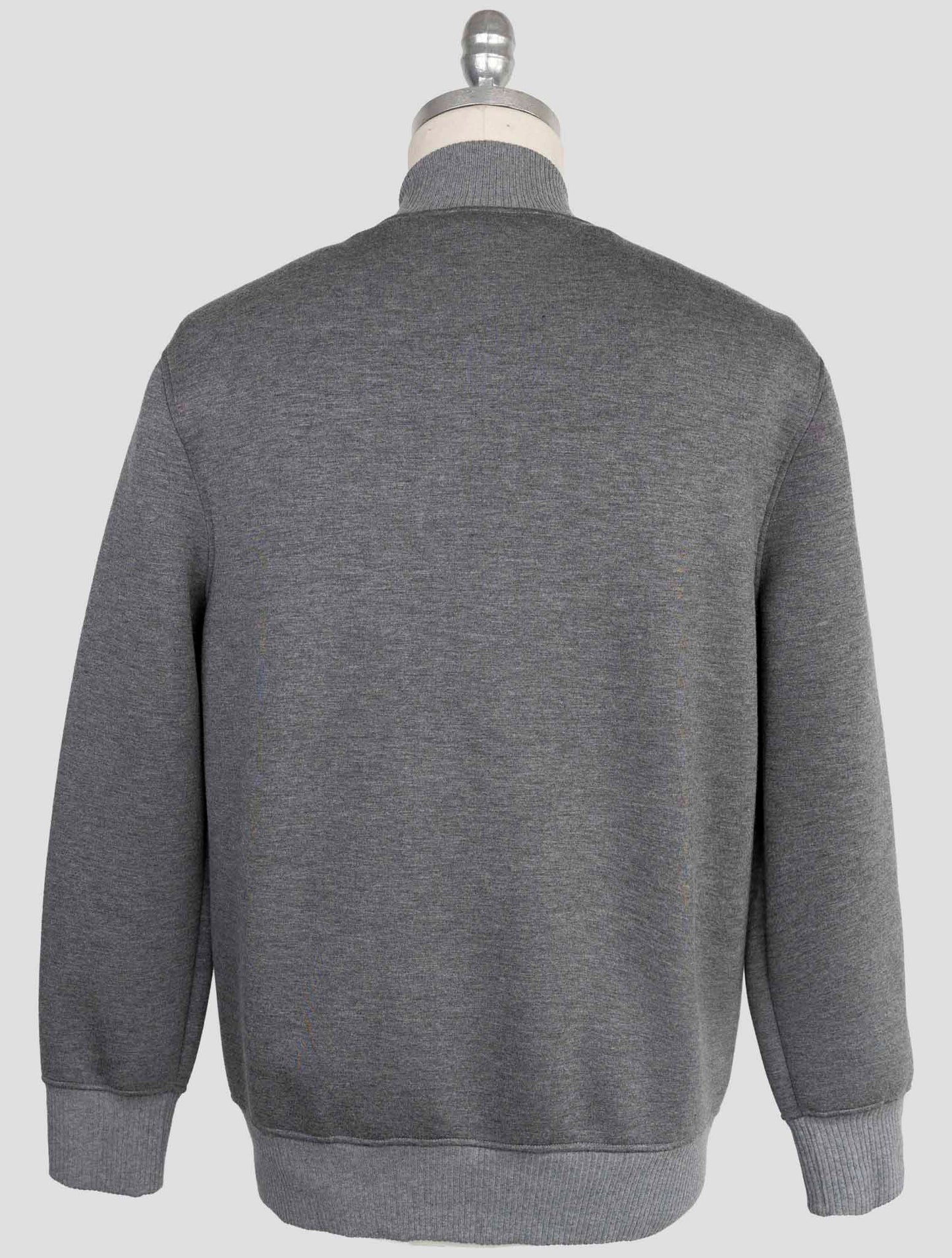 Kiton Knt Gray Viscose Ea Coat