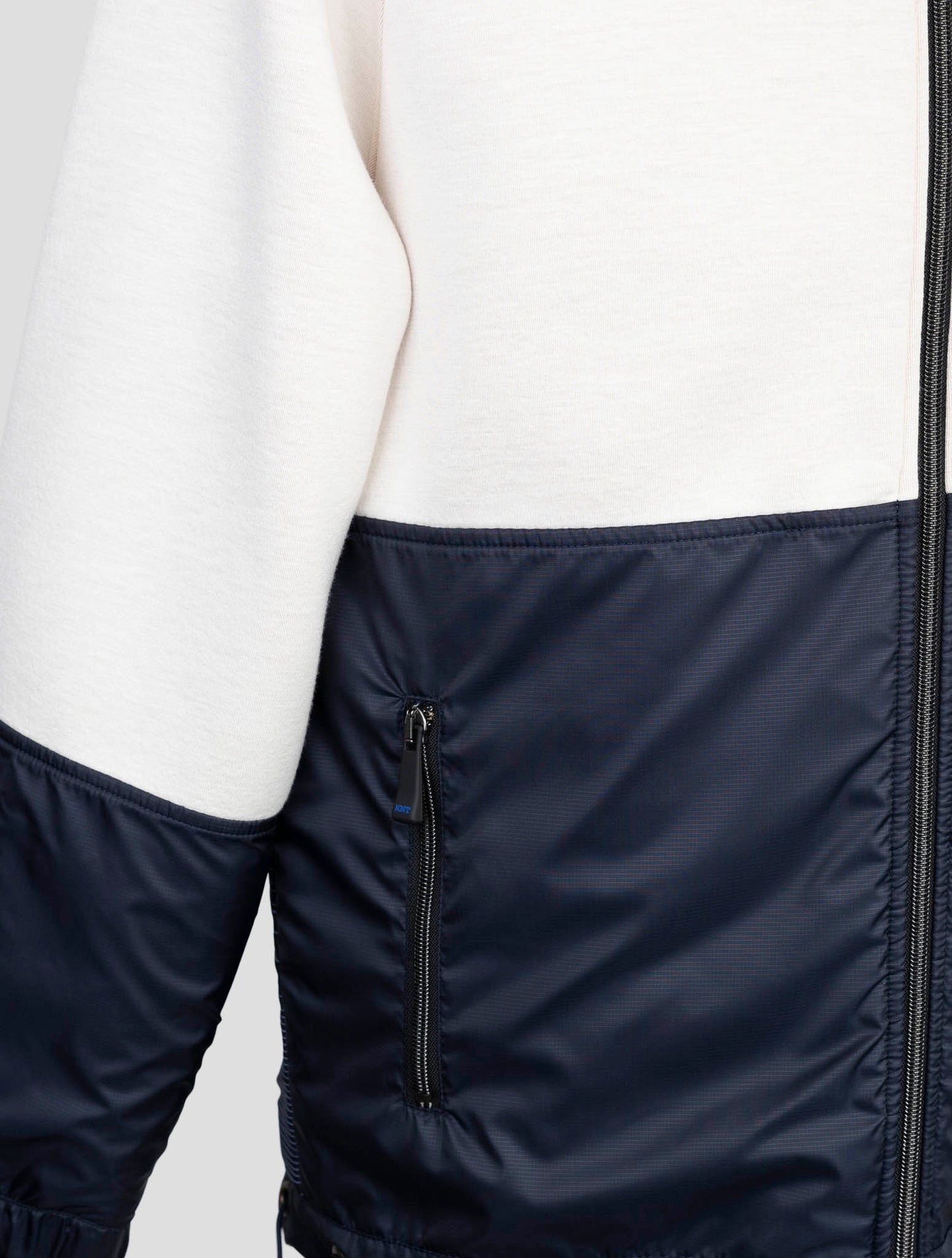 Kiton Knt Blue White Viscose Ea Coat