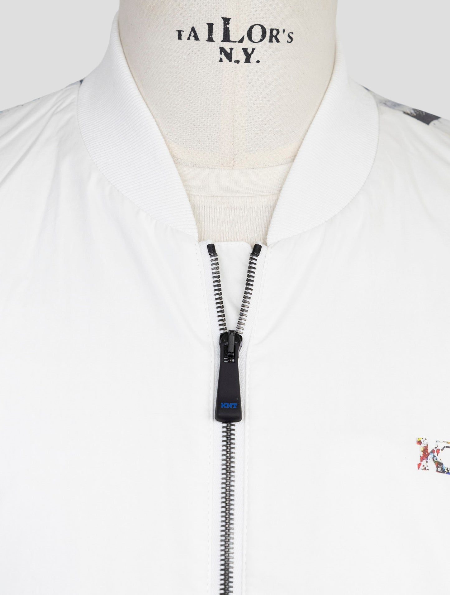 Kiton Knt White Cotton Coat