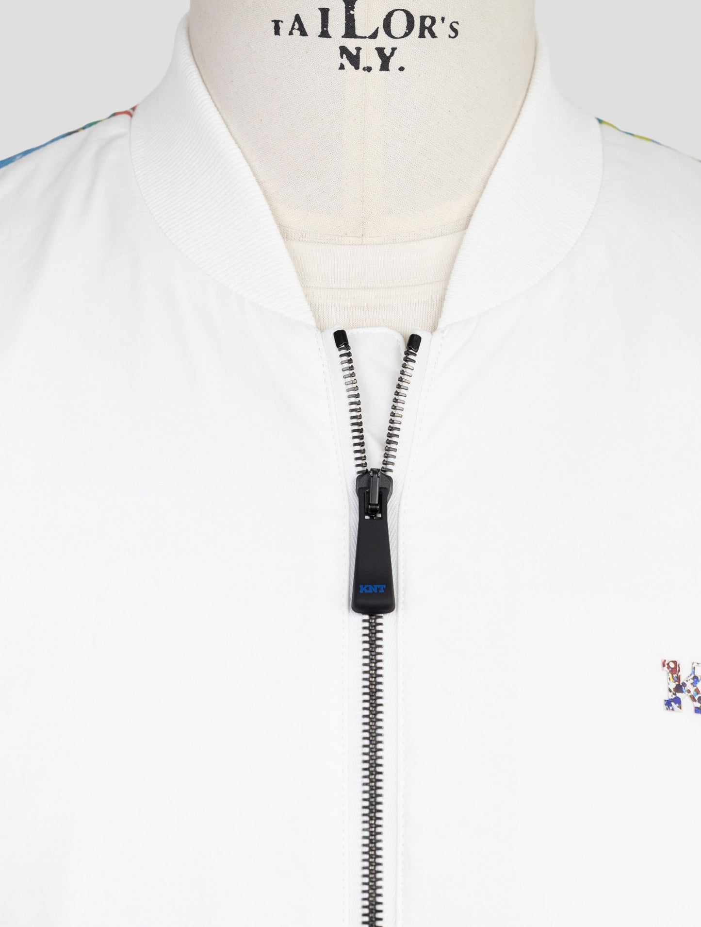 Kiton Knt White Cotton Coat