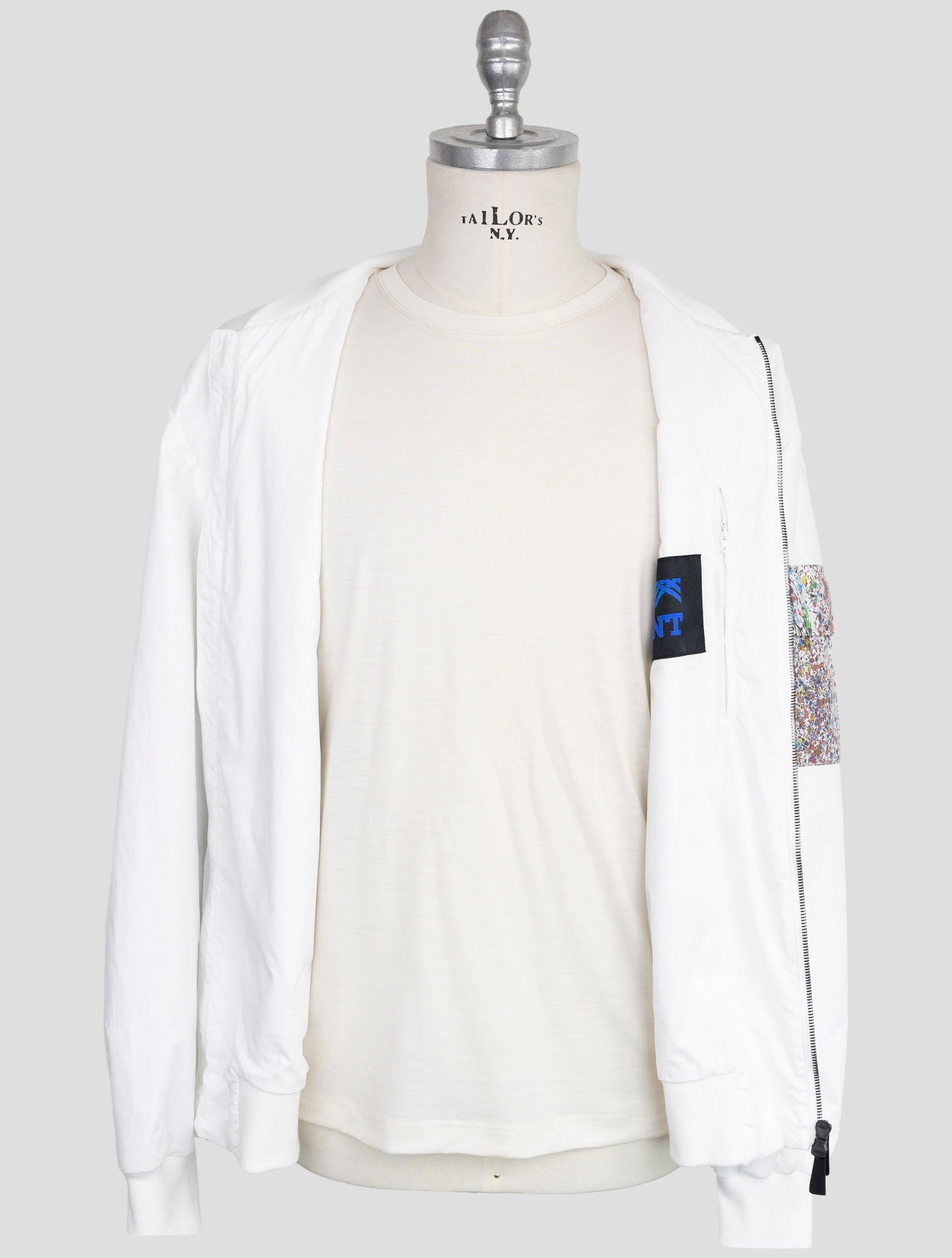 Kiton Knt White Cotton Coat