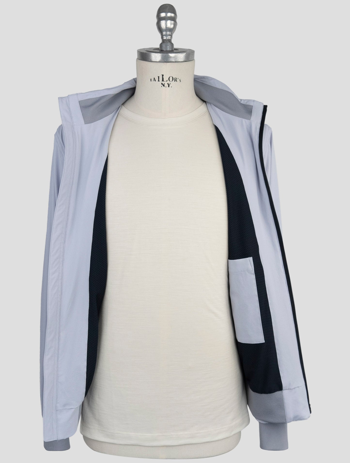 Kiton Light Gray Pa Ea Coat