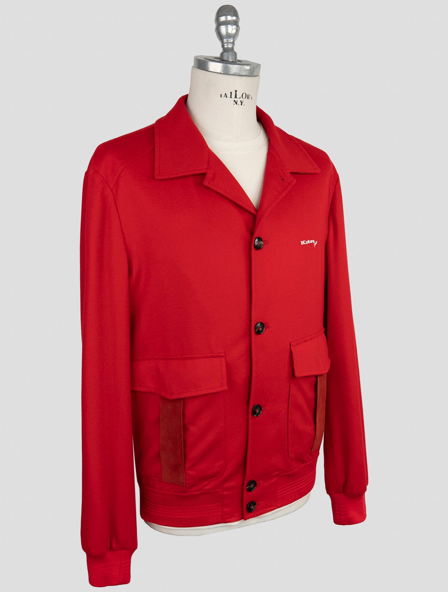 Kiton Red Cashmere Coat
