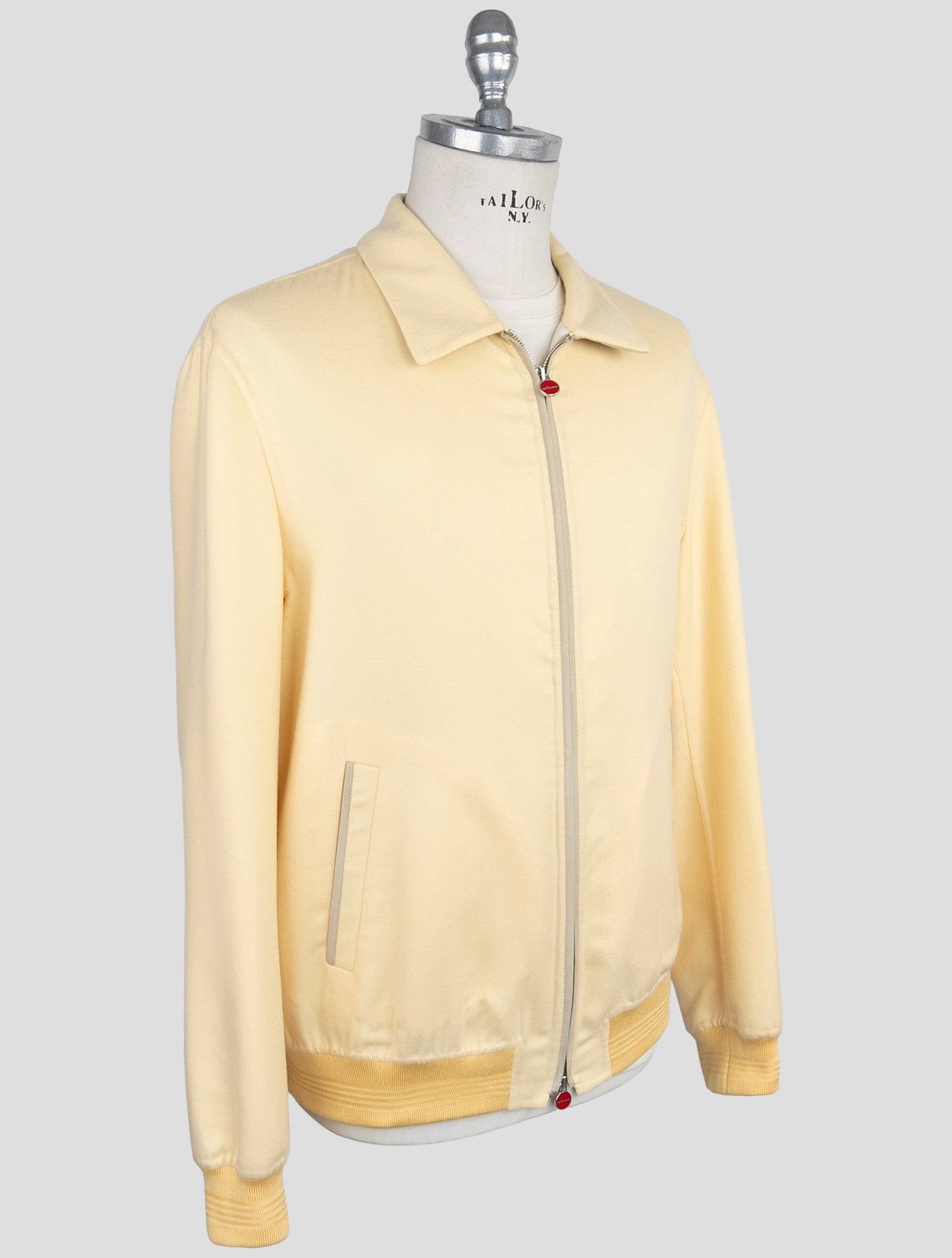 Kiton Yellow Cashmere Silk Coat