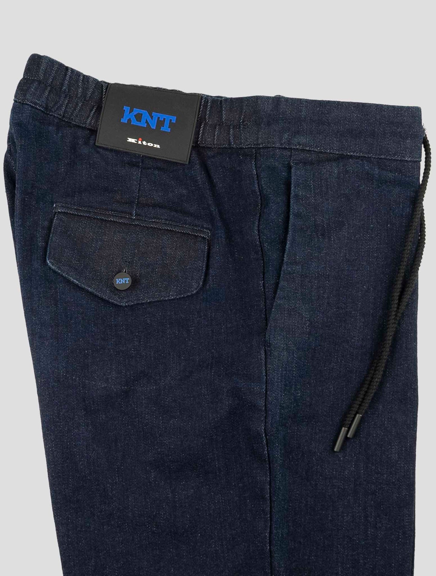 Kiton Knt Blue Cotton Cashmere Ea Pants