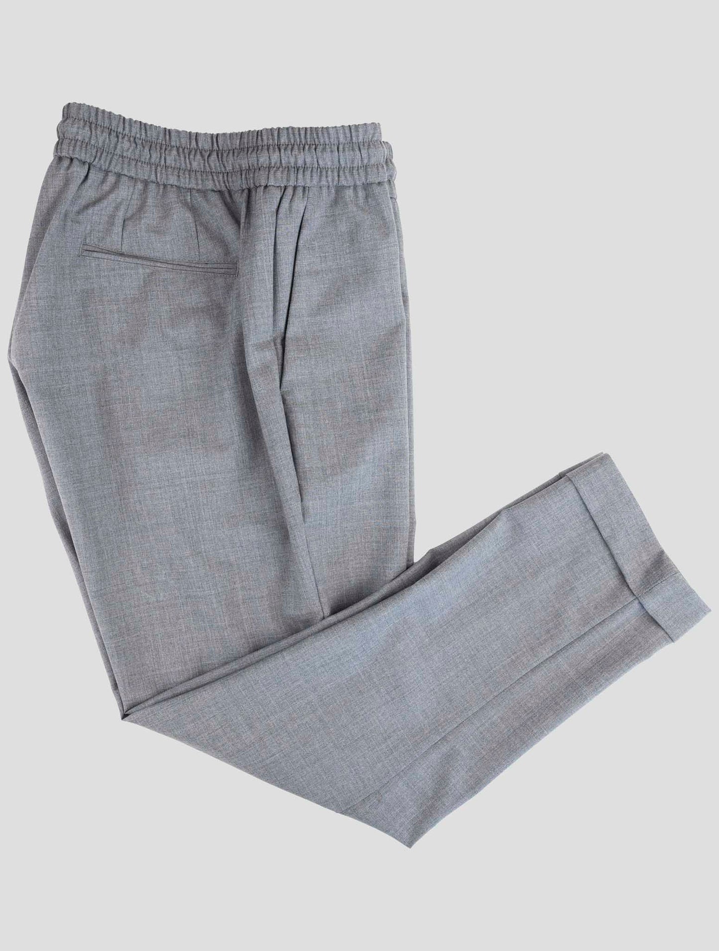 Kiton Knt Gray Virgin Wool Pants