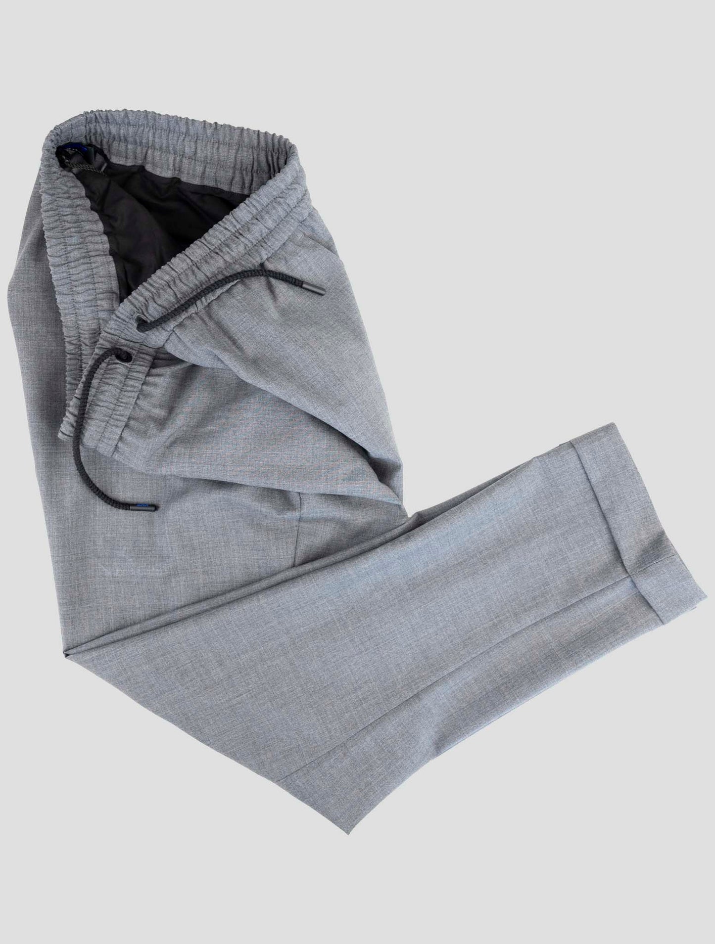 Kiton Knt Gray Virgin Wool Pants