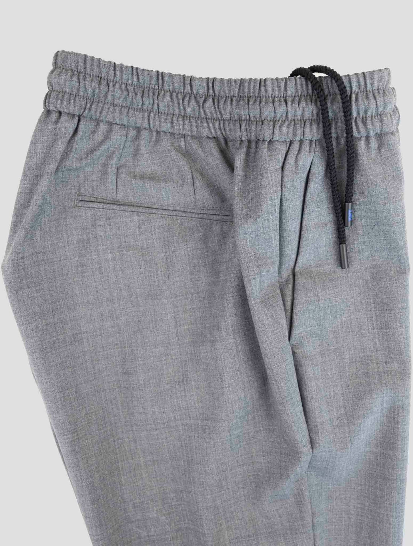 Kiton Knt Gray Virgin Wool Pants