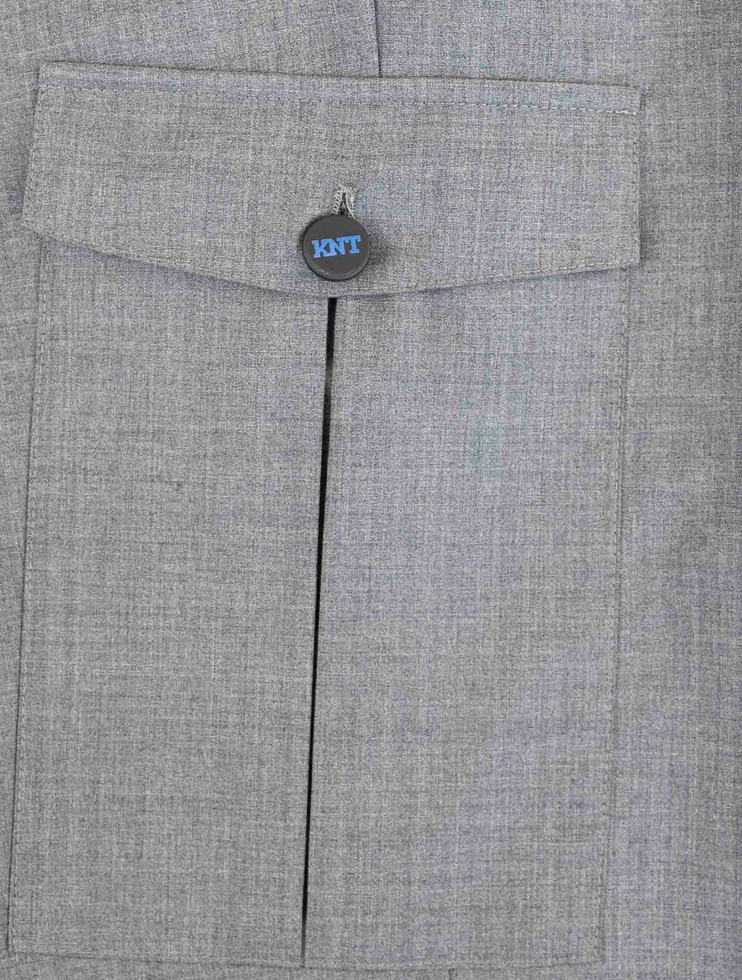 Kiton Knt Gray Wool Cargo Pants