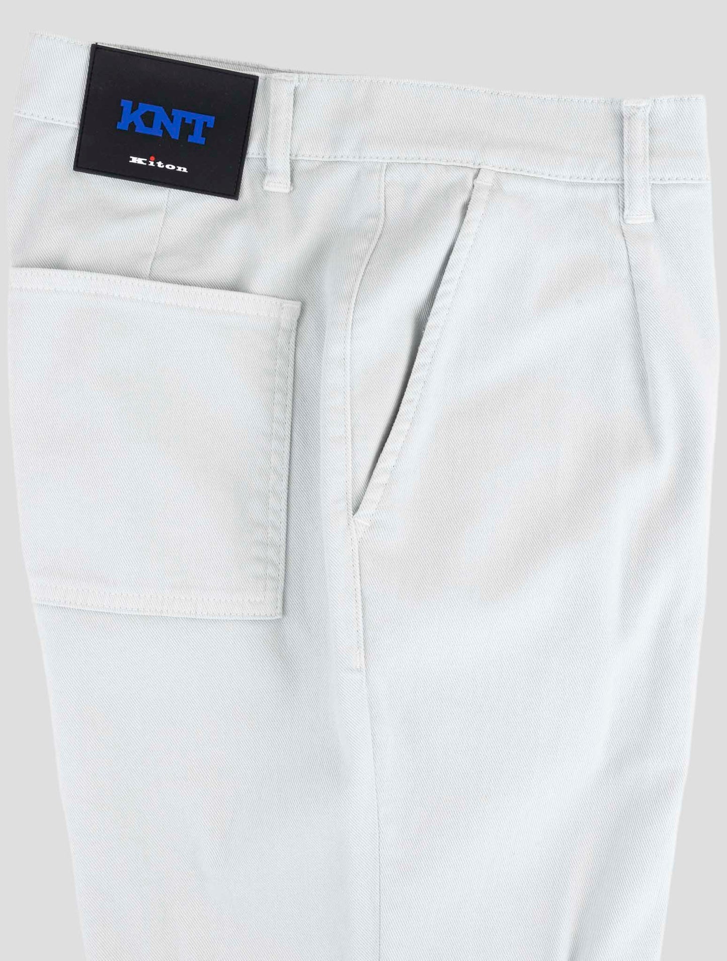 Kiton Knt Light Gray Cotton Ea Pants