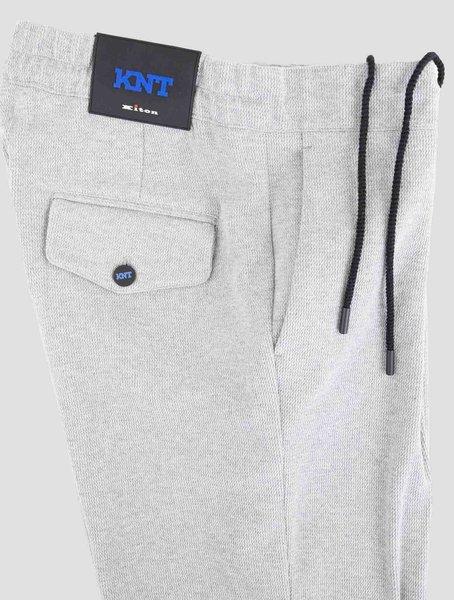 Kiton Knt Gray Cotton Pants