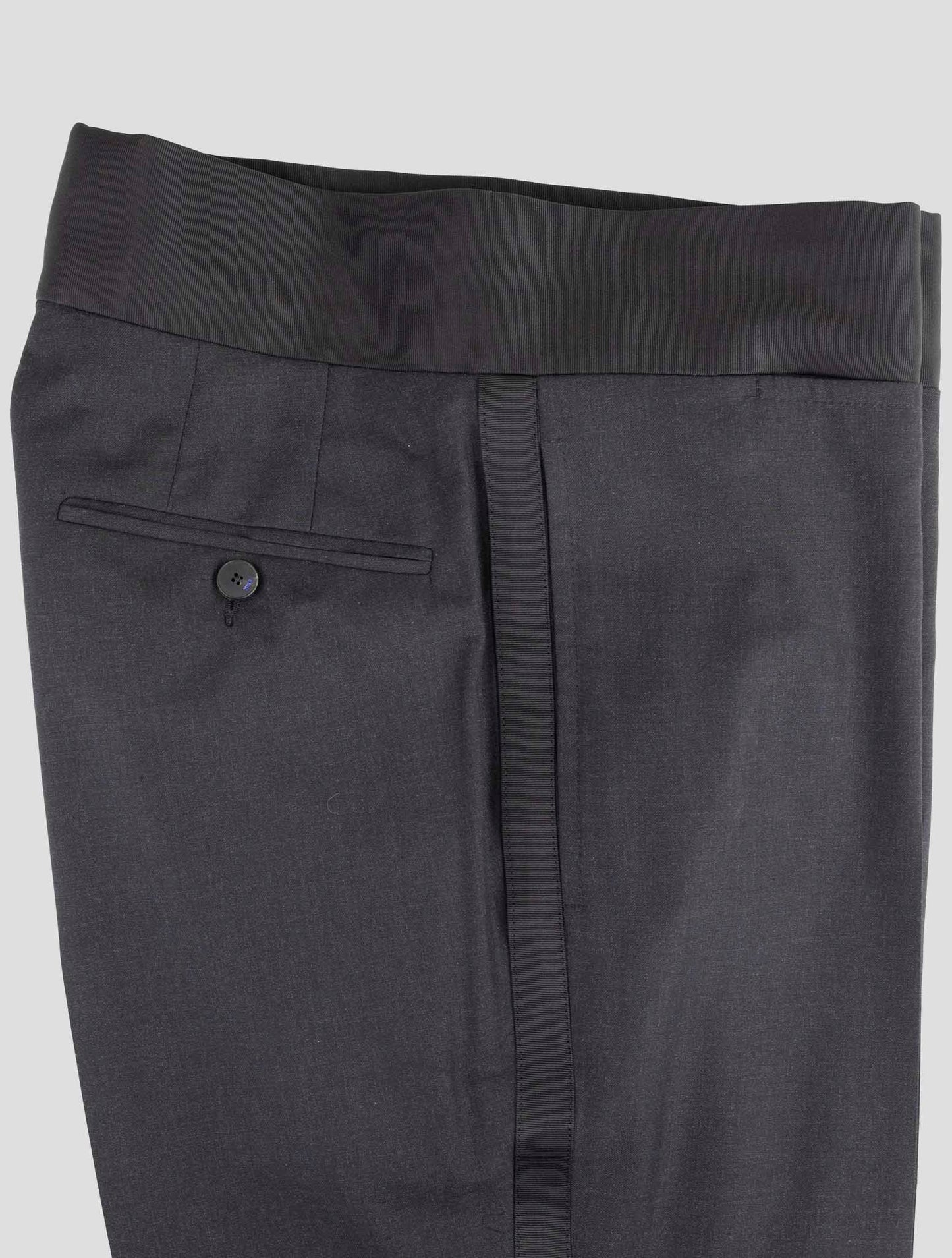 Kiton Knt Gray Wool Dress Pants