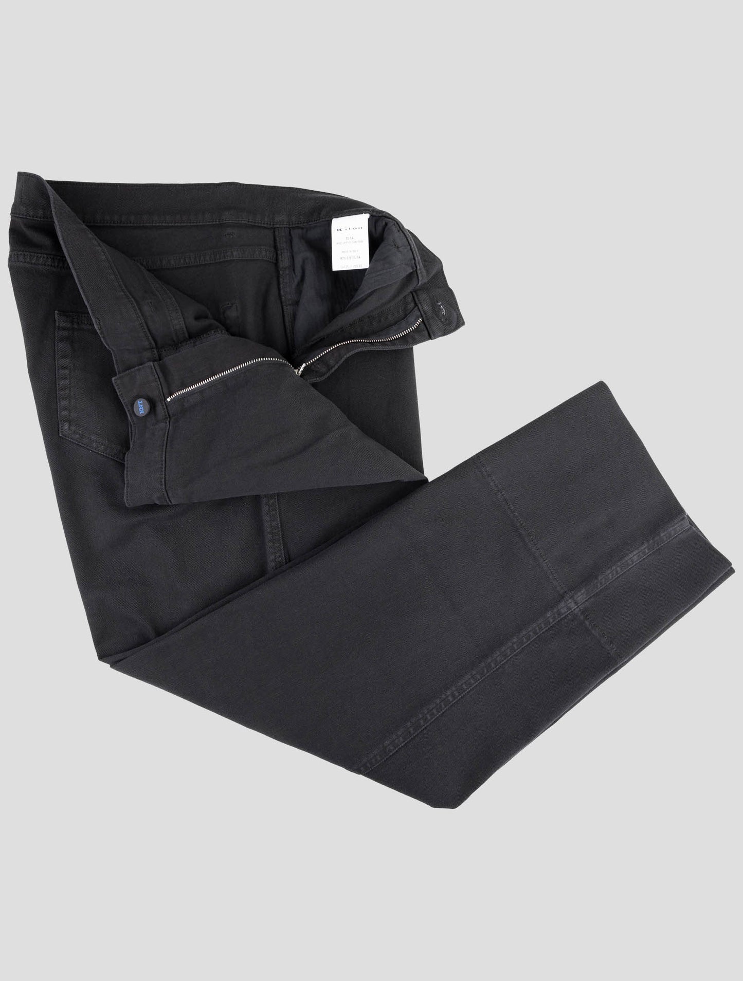 Kiton Knt Black Cotton Ea Pants