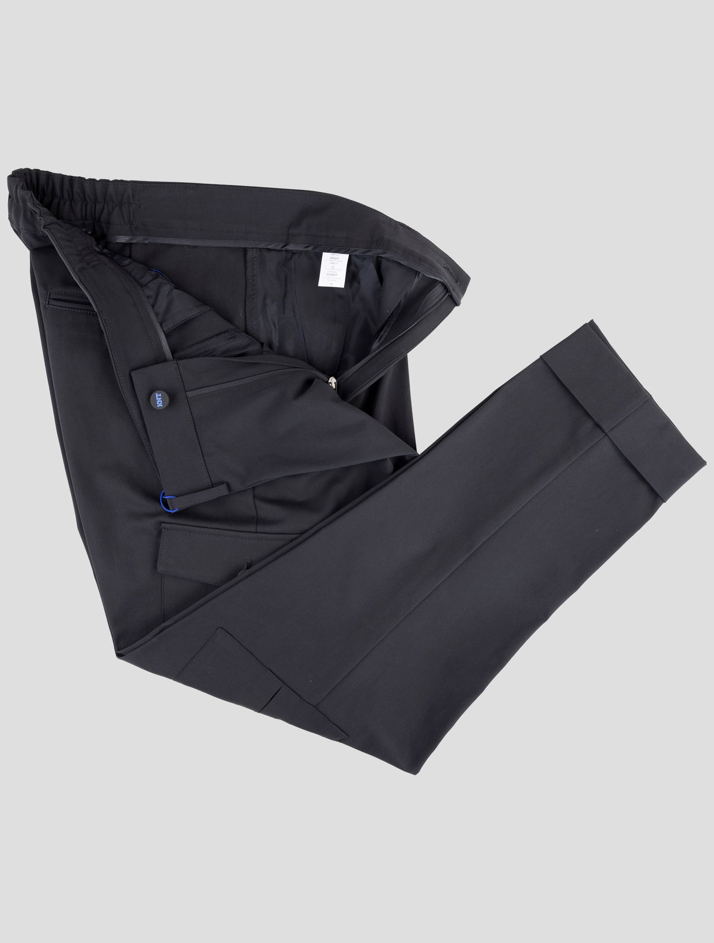Kiton Knt Black Wool Pants