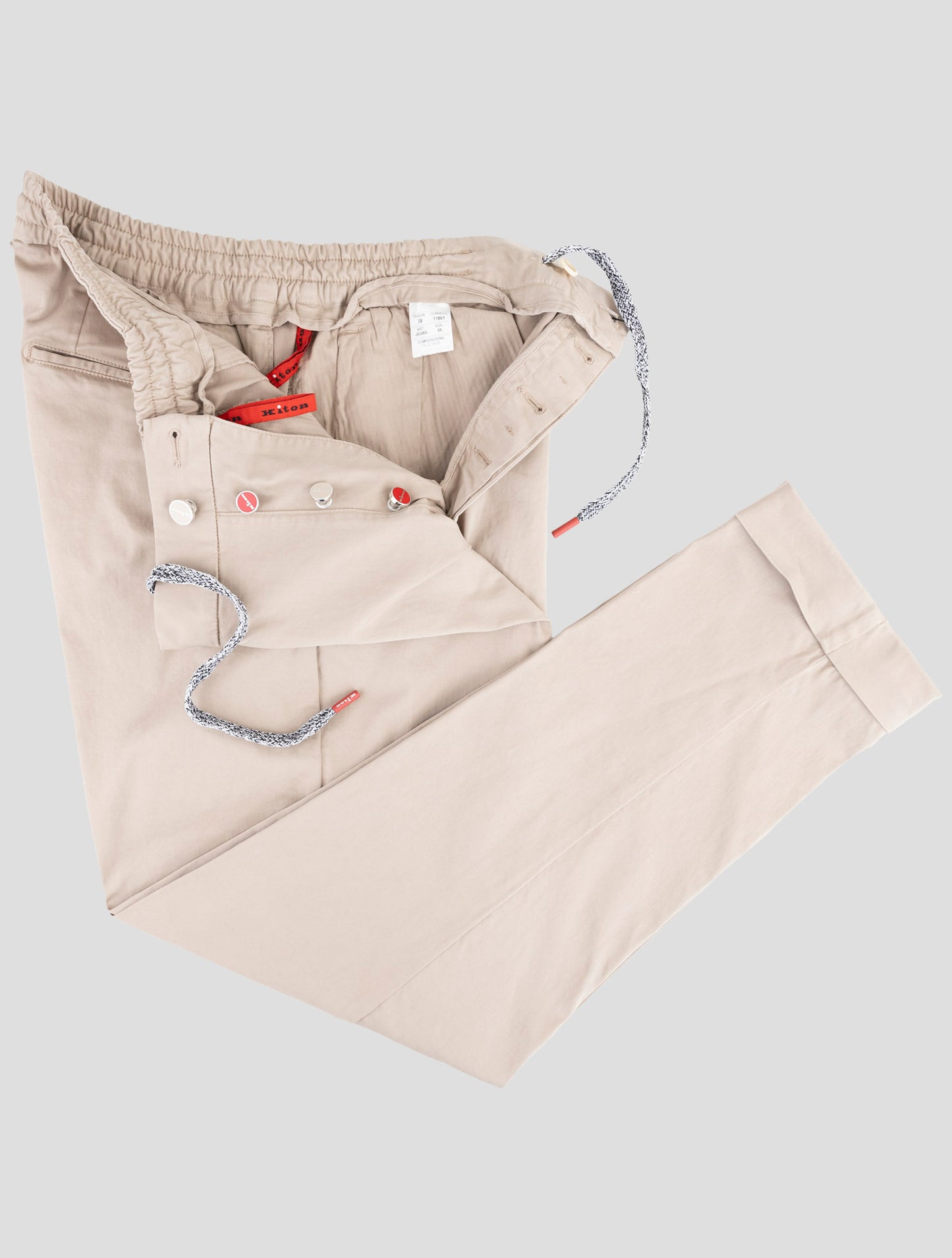 Kiton Knt Beige Cotton Ea Pants