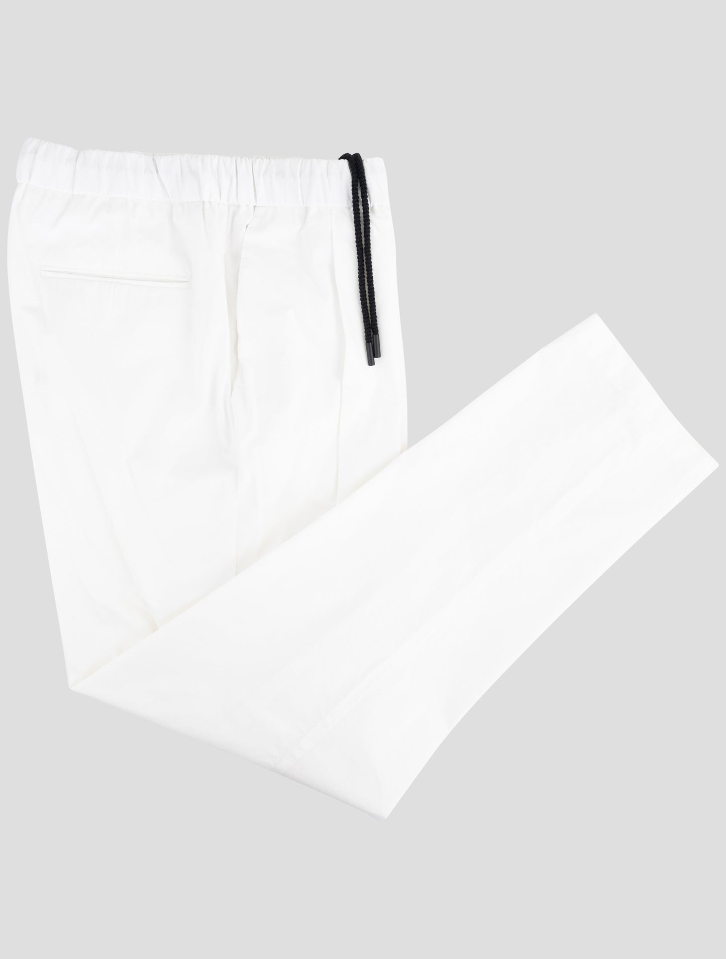 Kiton Knt White Cotton Pants