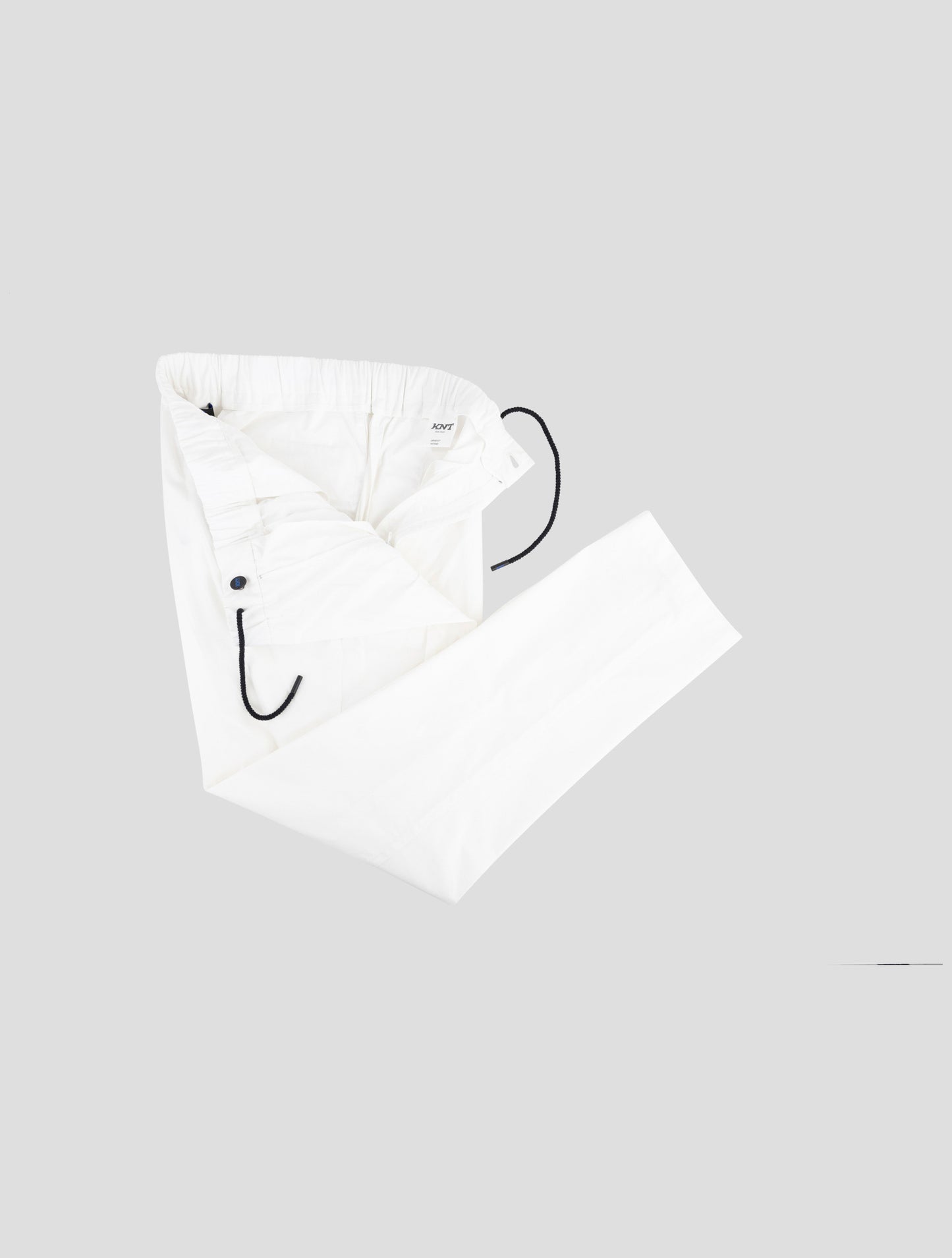 Kiton Knt White Cotton Pants
