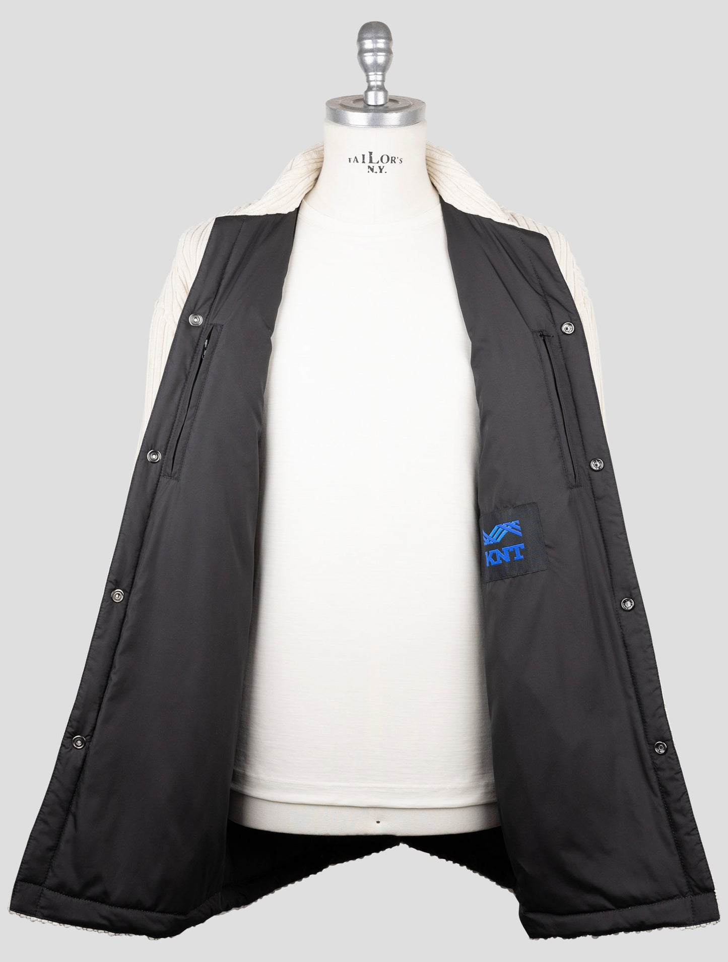 Kiton Knt White Pl Pa Velvet Coat