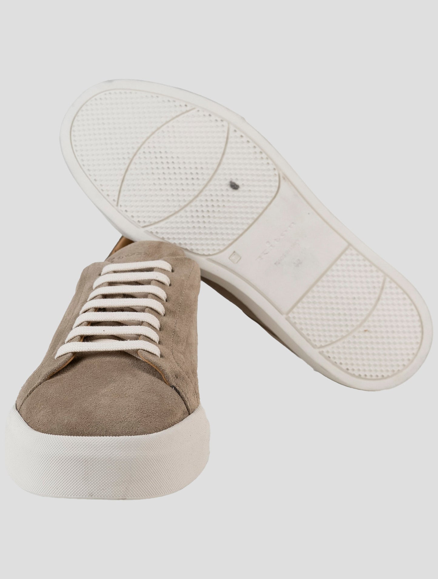 Kiton beige Leather Sneakers