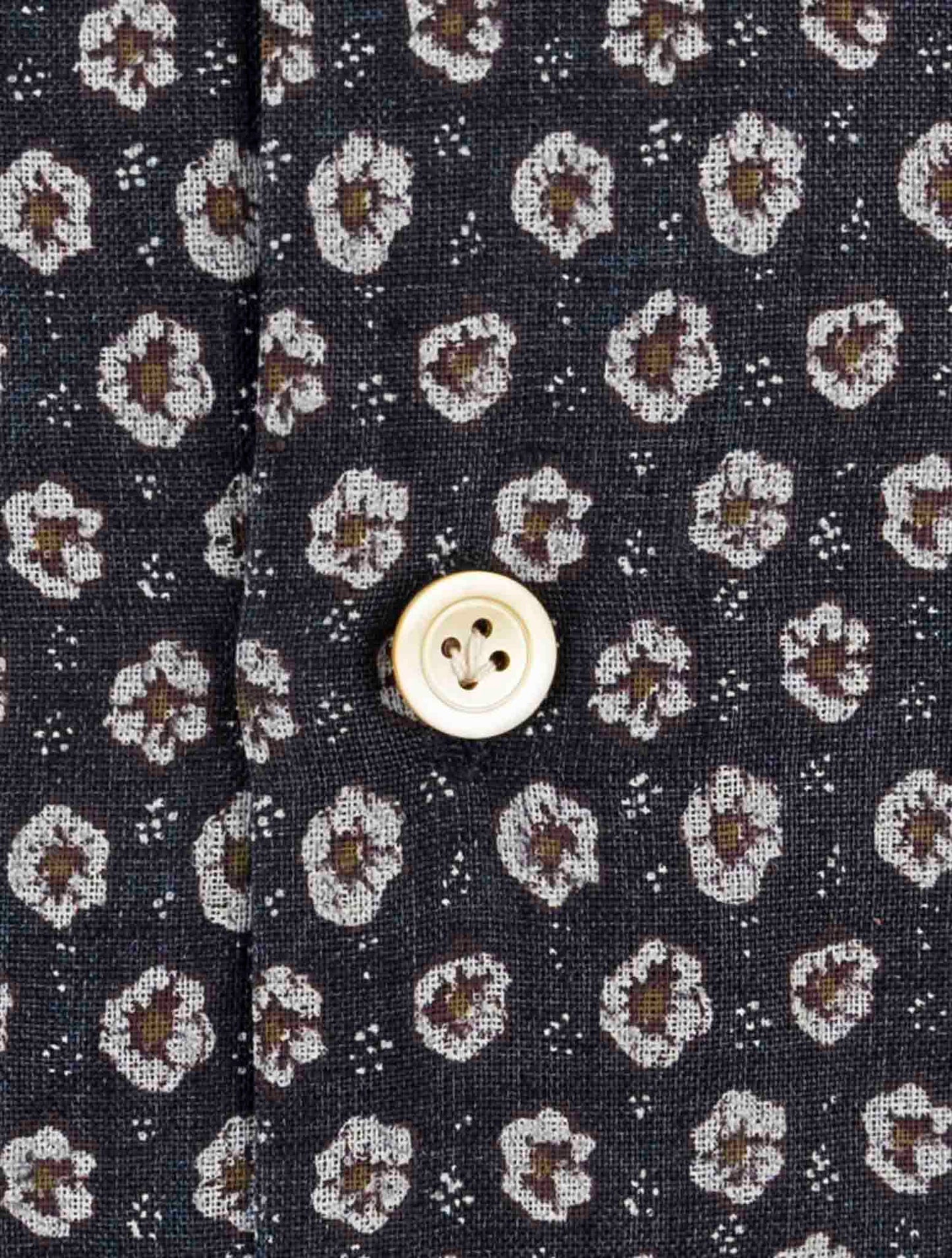 Kiton Blue Linen Shirt