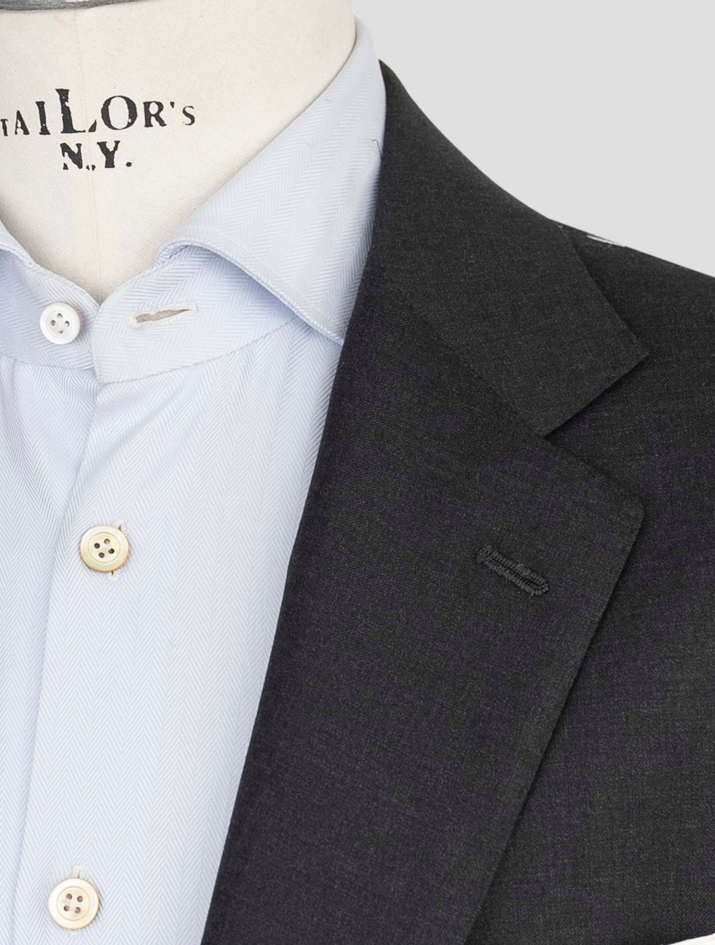 Kiton Dark Gray Wool 150's Suit