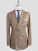 Kiton Brown Cashmere Silk Blazer