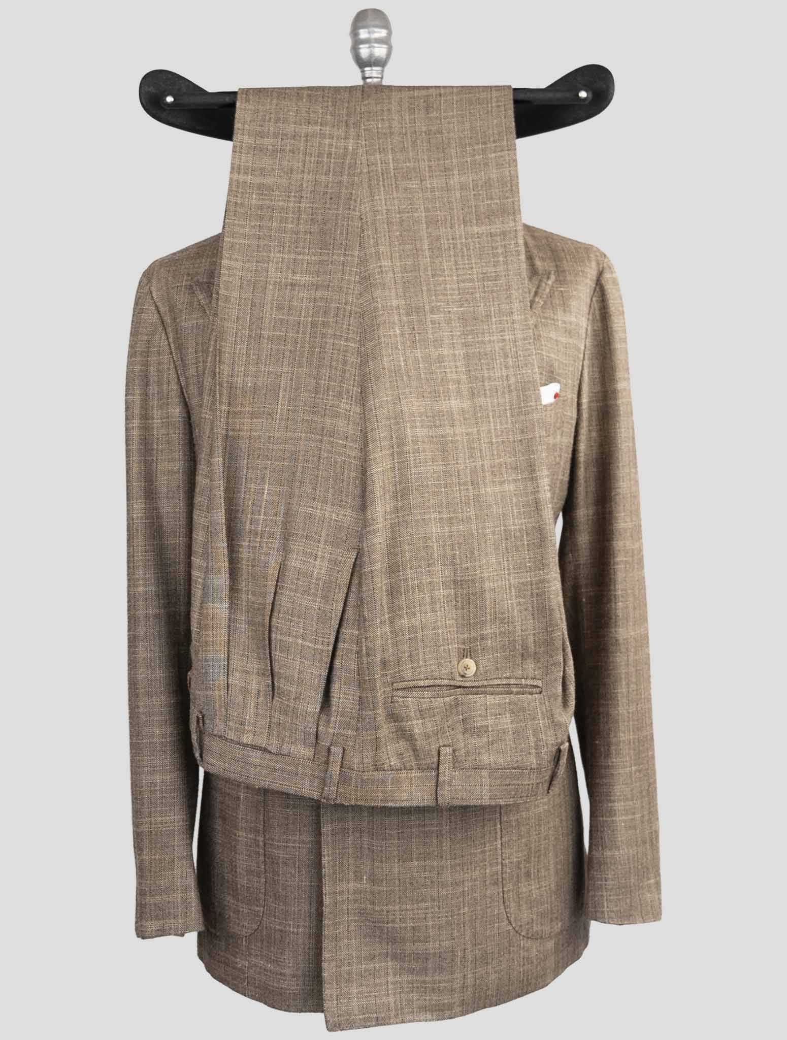 Kiton Brown Cashmere Silk Blazer