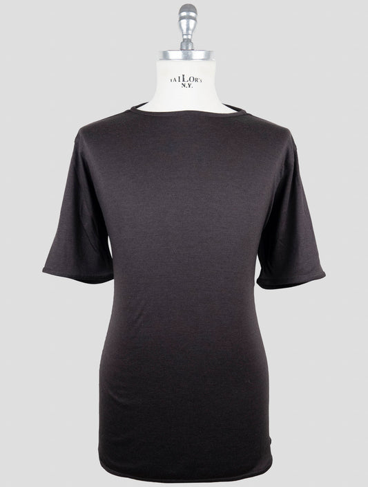 Kiton Brown Cashmere Silk T-Shirt