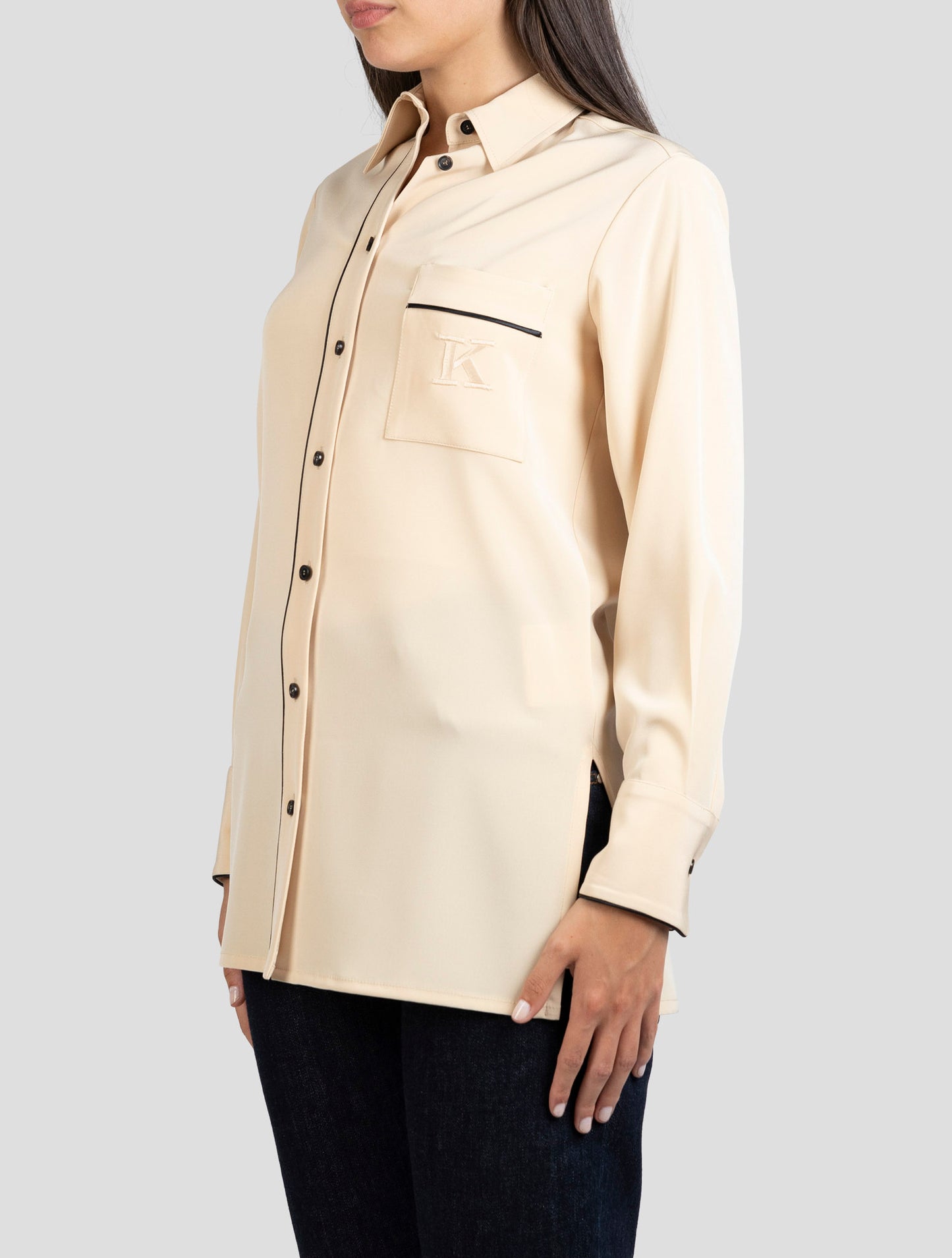 Kiton Beige Ta Pe Shirt