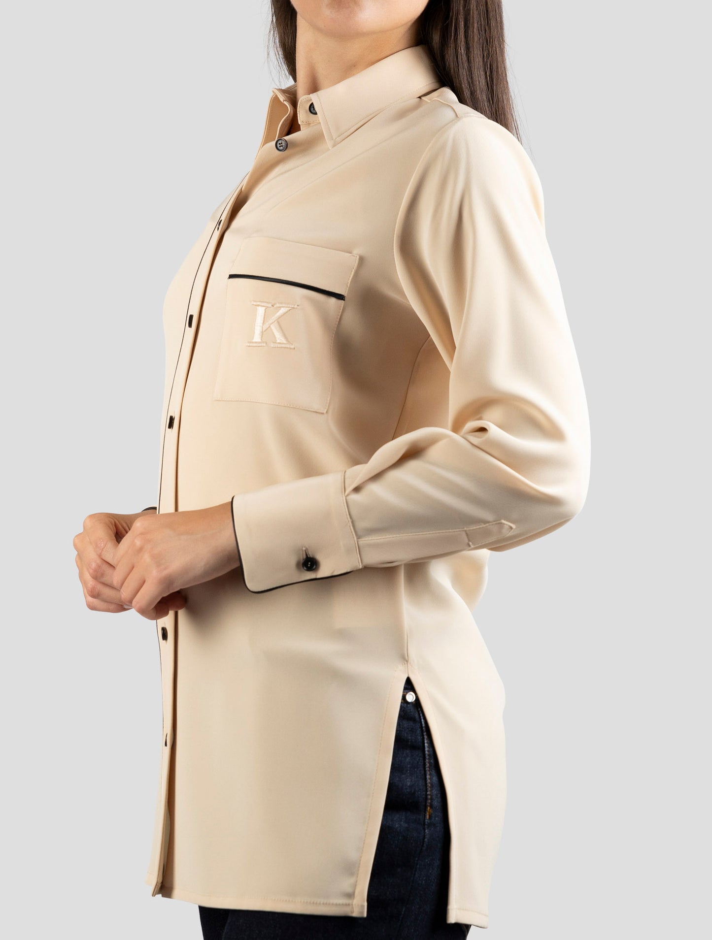 Kiton Beige Ta Pe Shirt