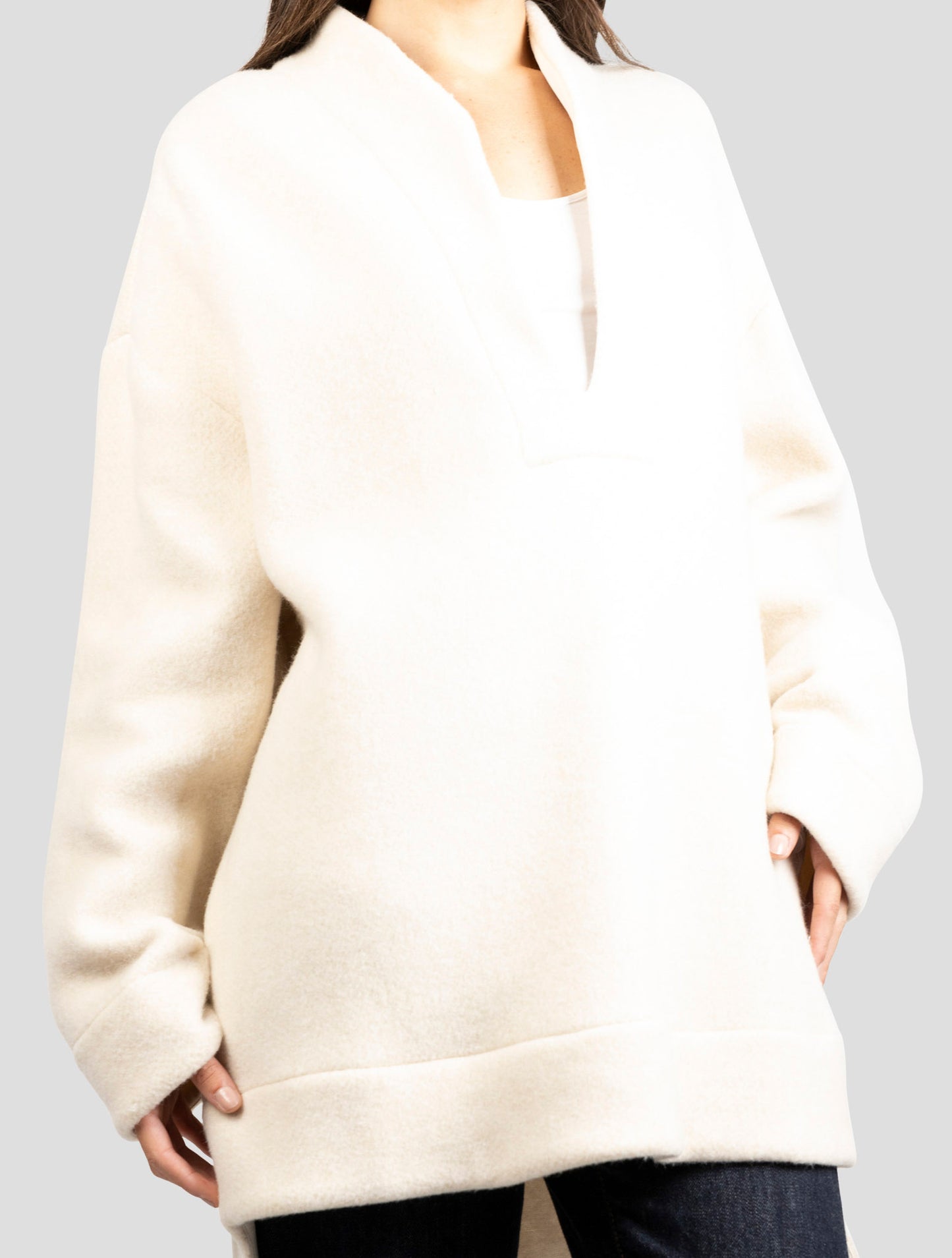 Kiton Beige Pa Wool Viscose Cashmere Shirt