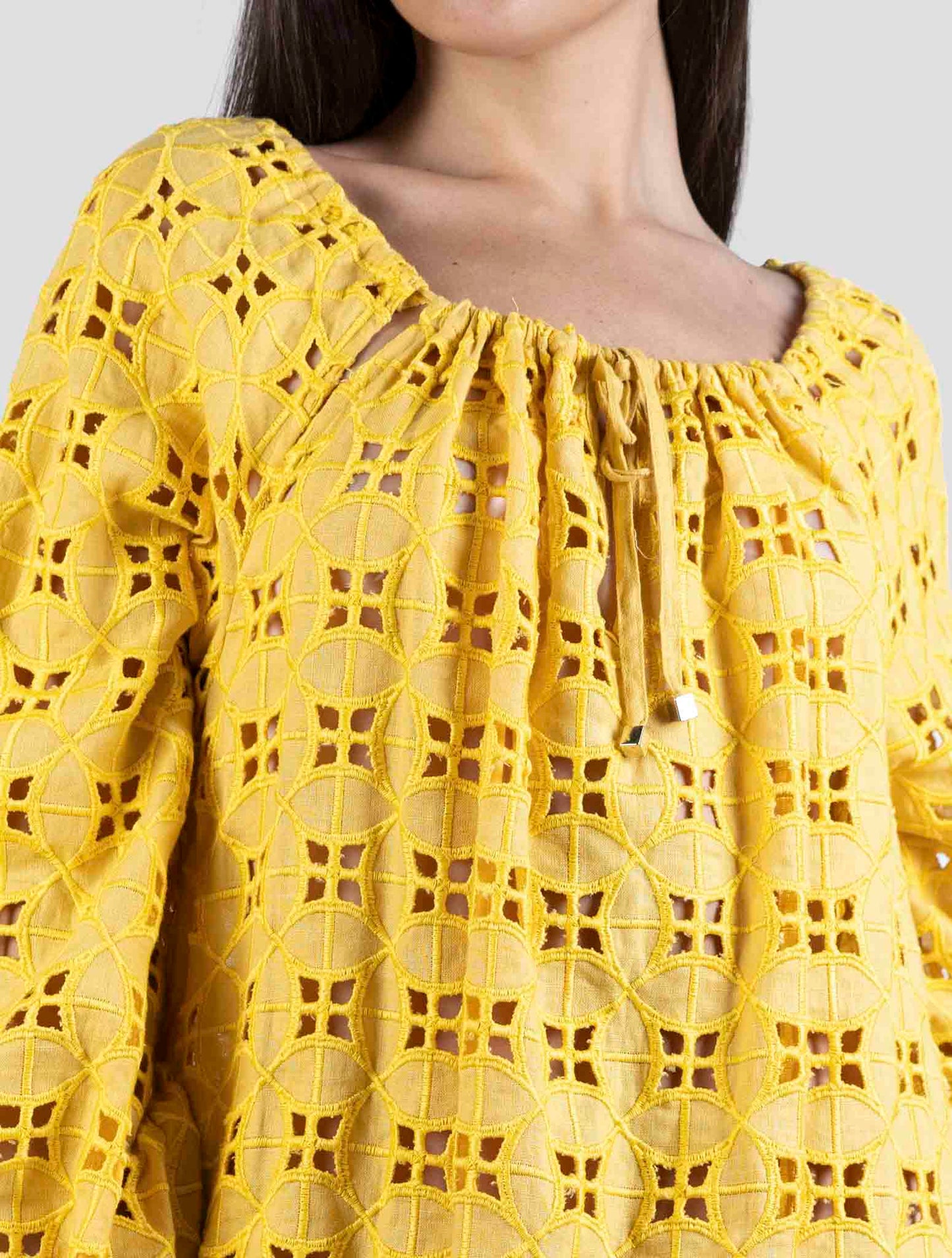 Kiton Yellow Linen Dress