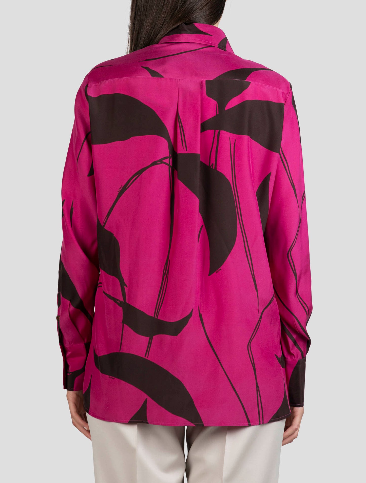 Kiton Fucsia Silk Shirt